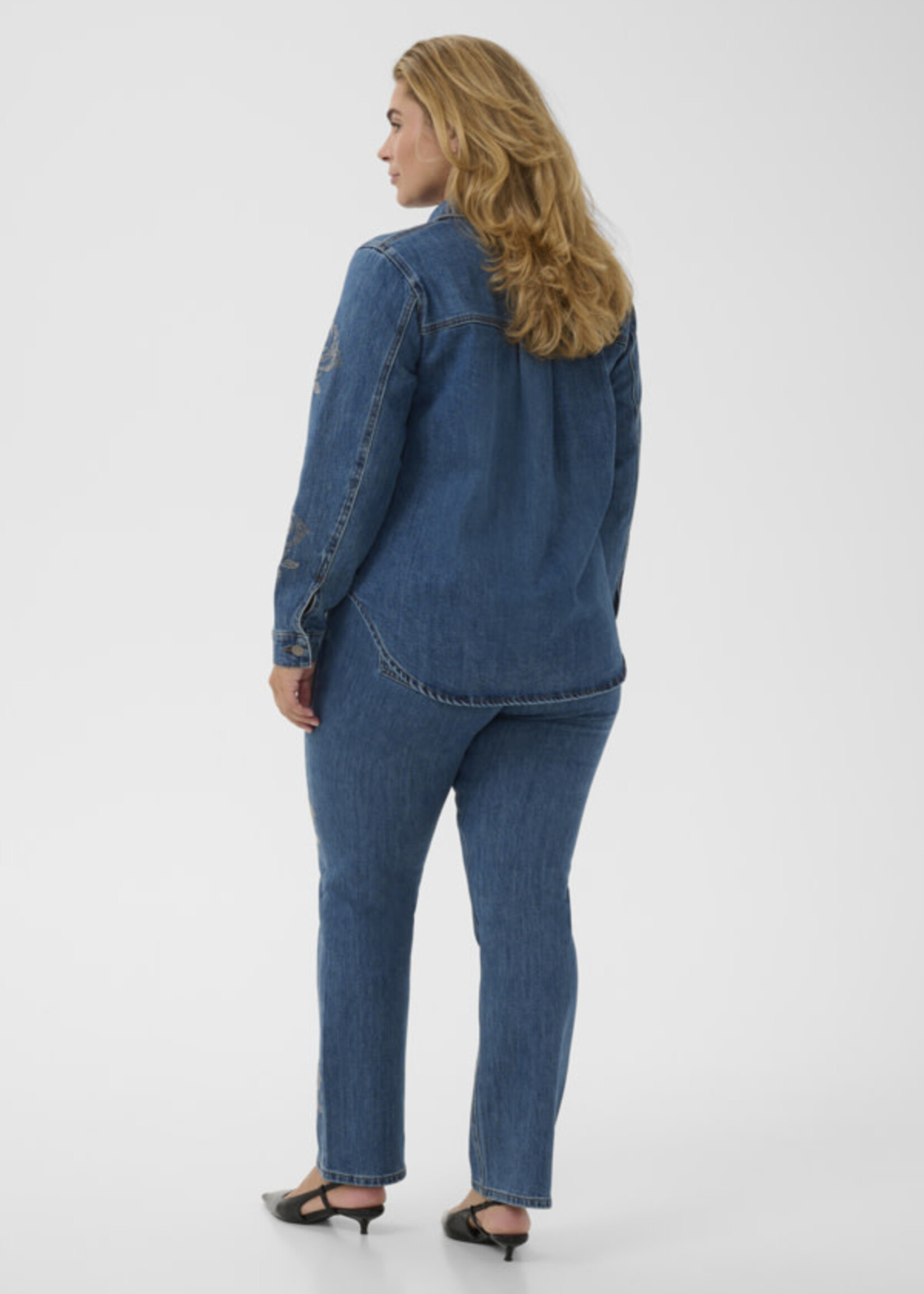 KAFFE CURVE KAFFE CURVE-VESTE EN JEANS-10584278