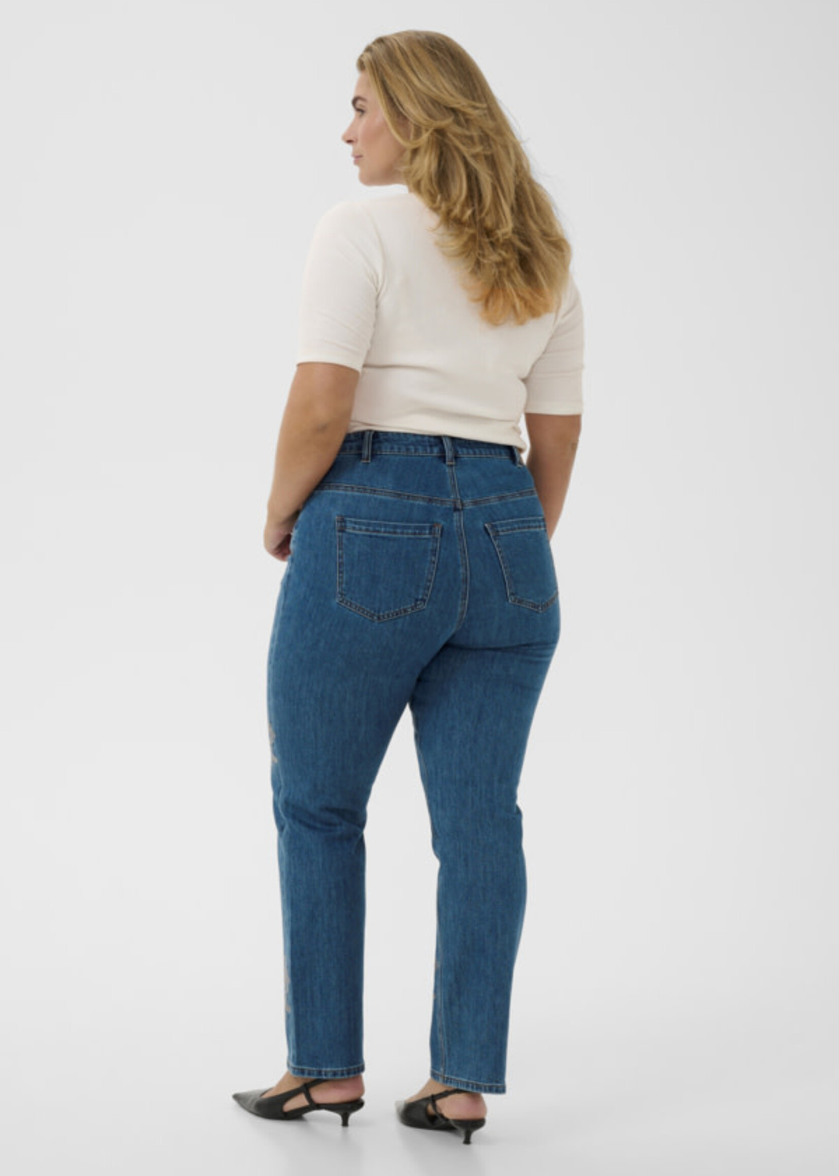 KAFFE CURVE KAFFE CURVE-JEANS JAMBE DROITE-10584285