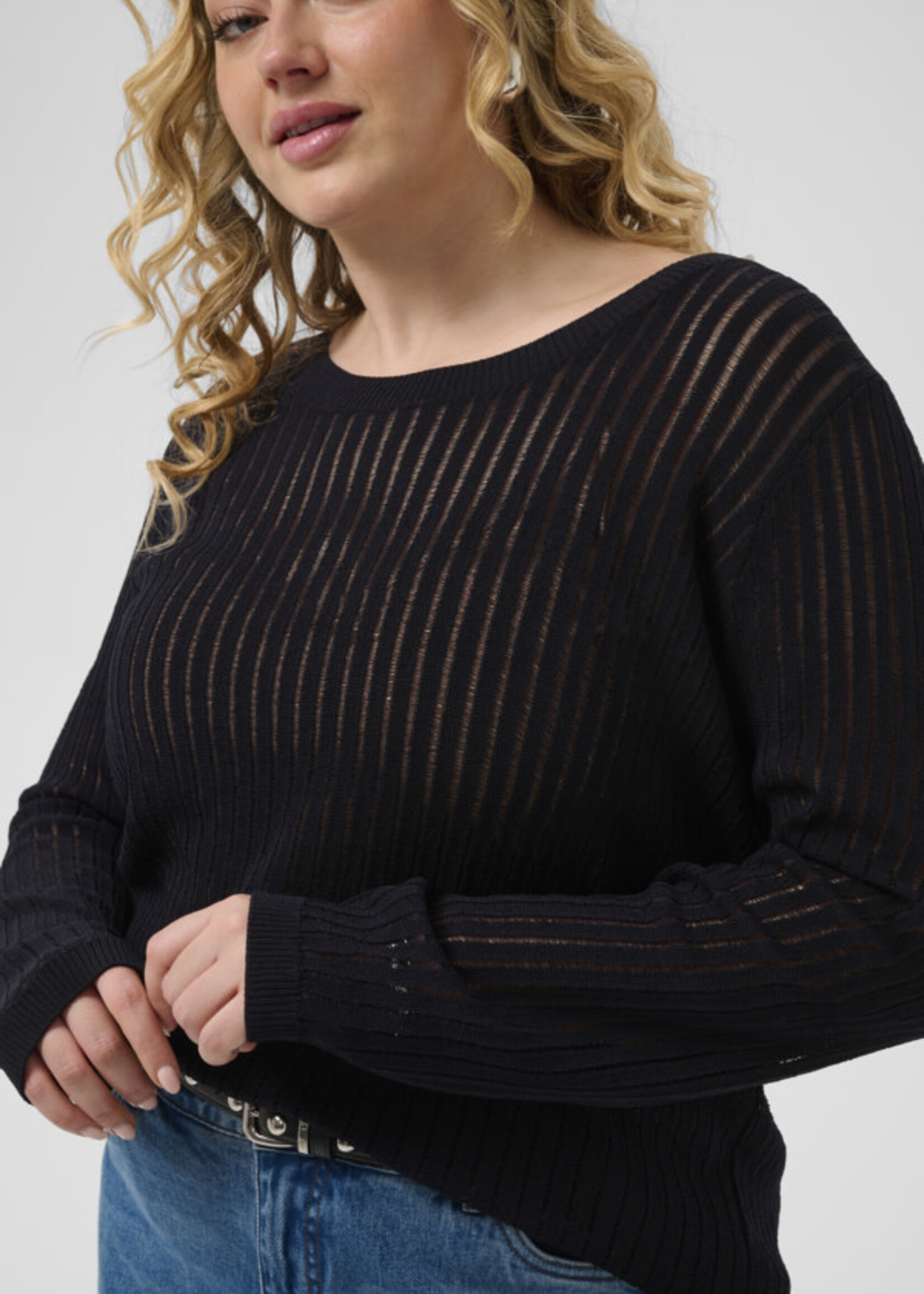 KAFFE CURVE KAFFE CURVE-CHANDAIL MANCHES LONGUES-10584296