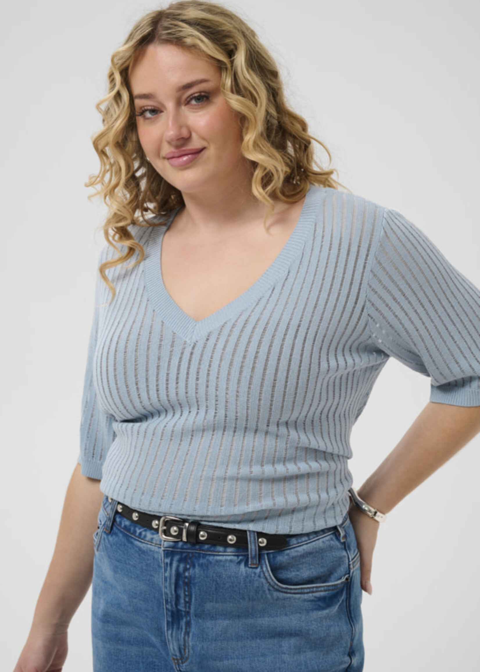 KAFFE CURVE KAFFE CURVE-CHANDAIL COL EN V-10584297