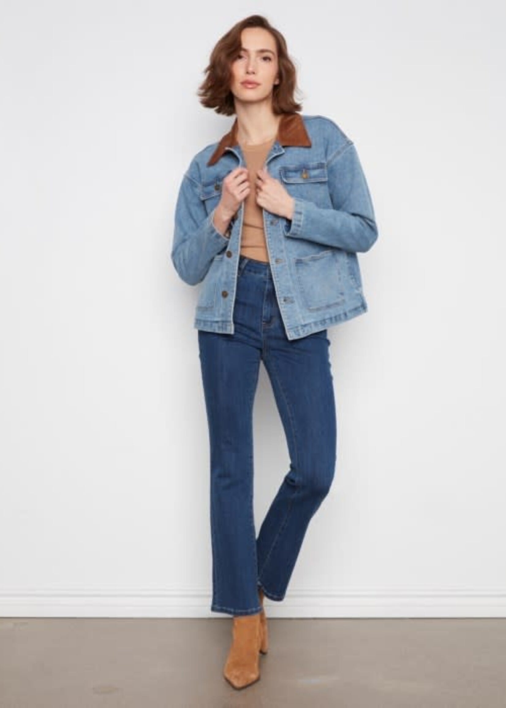 CHARLIE B CHARLIE B-VESTE EN JEANS-C6408