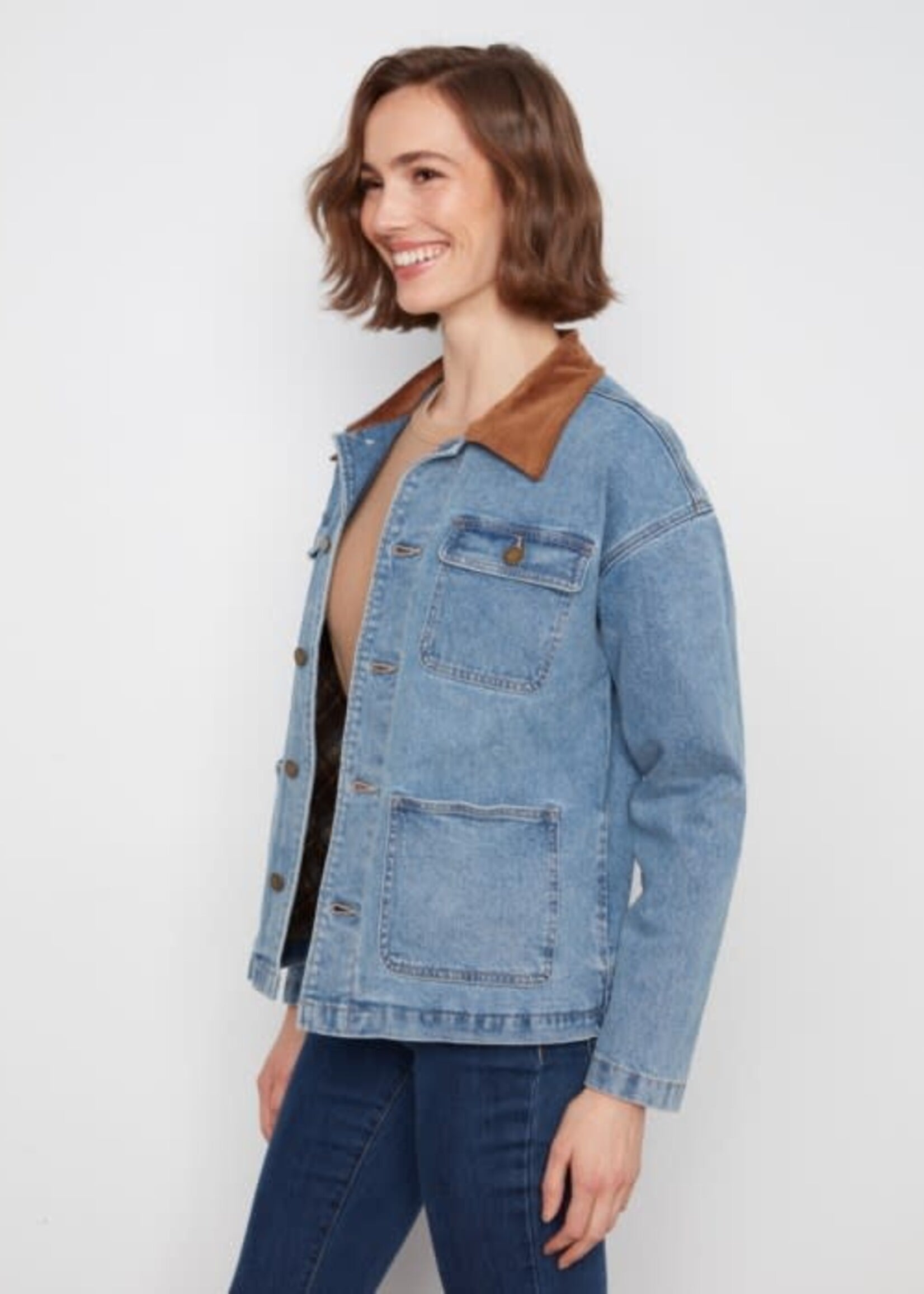 CHARLIE B CHARLIE B-VESTE EN JEANS-C6408