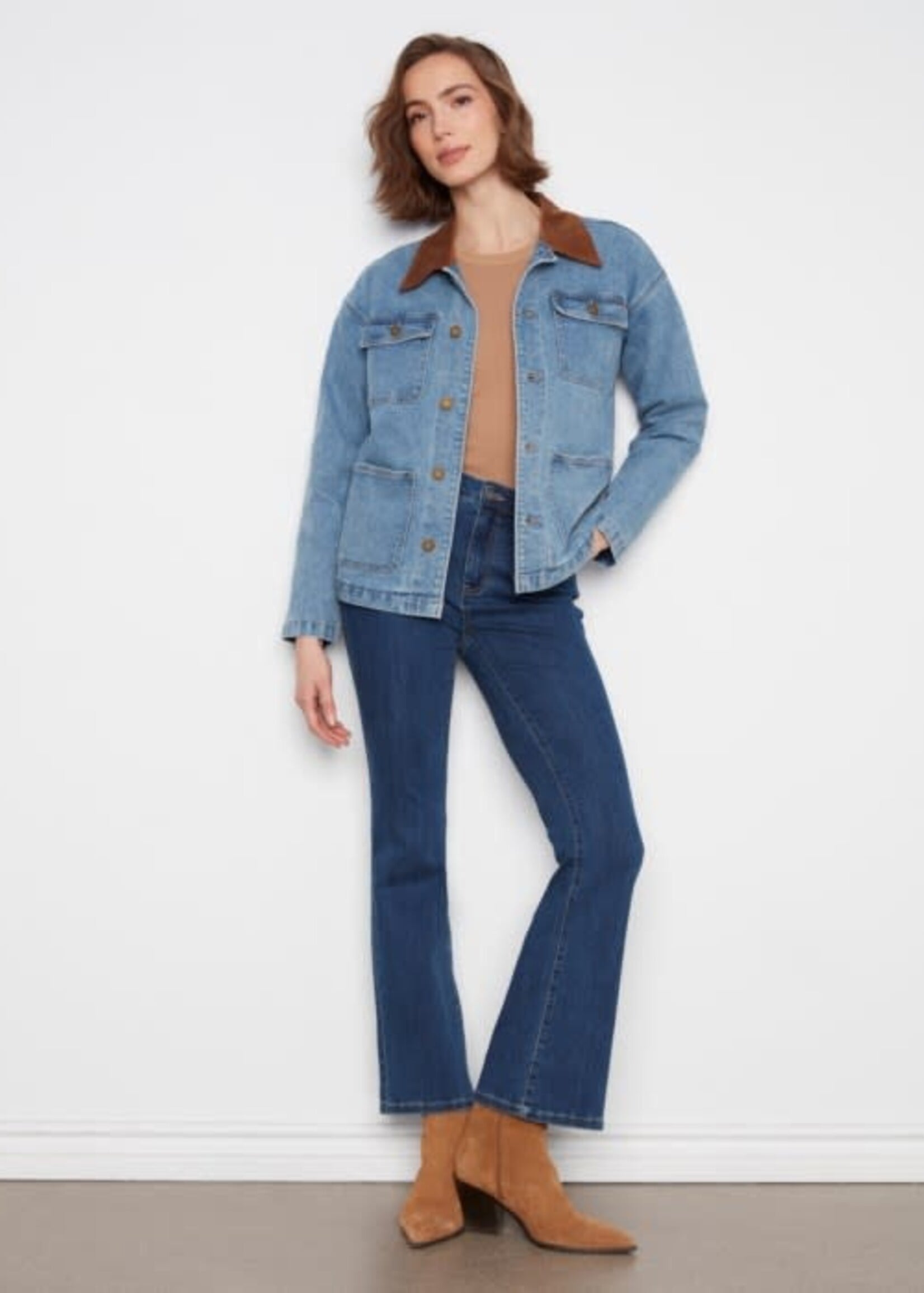 CHARLIE B CHARLIE B-VESTE EN JEANS-C6408