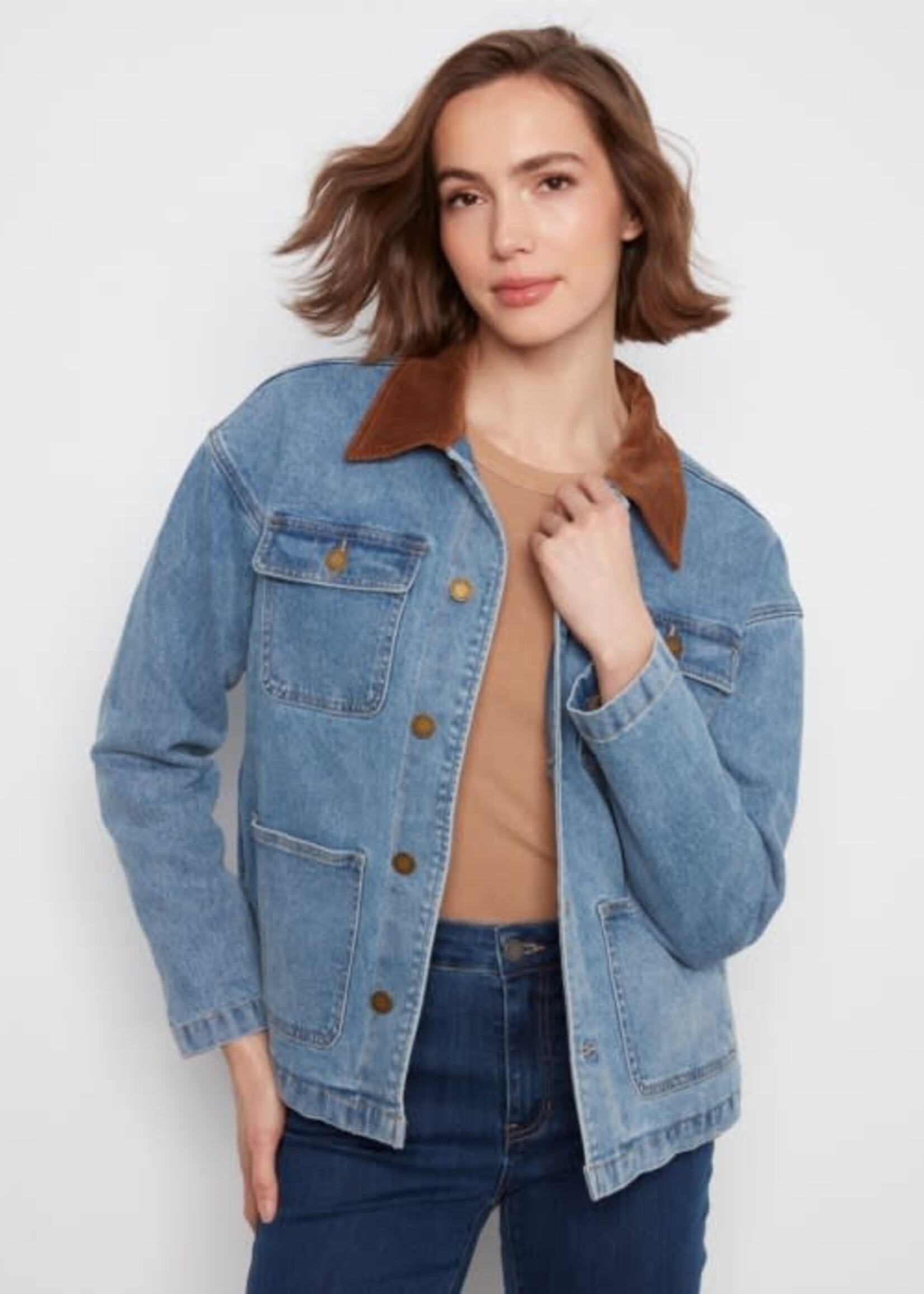 CHARLIE B CHARLIE B-VESTE EN JEANS-C6408