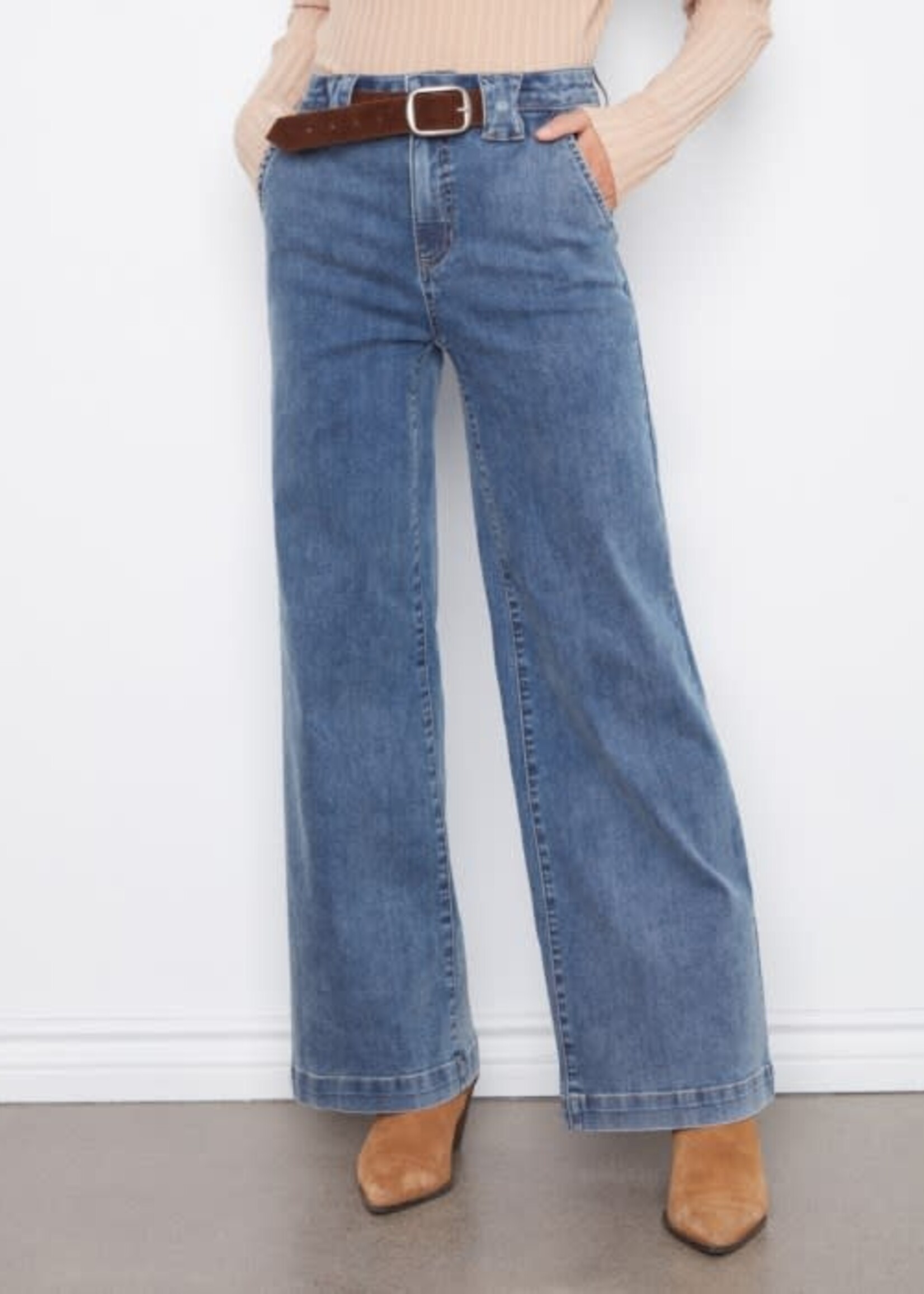 CHARLIE B CHARLIE B-JEANS JAMBE LARGE-C5807