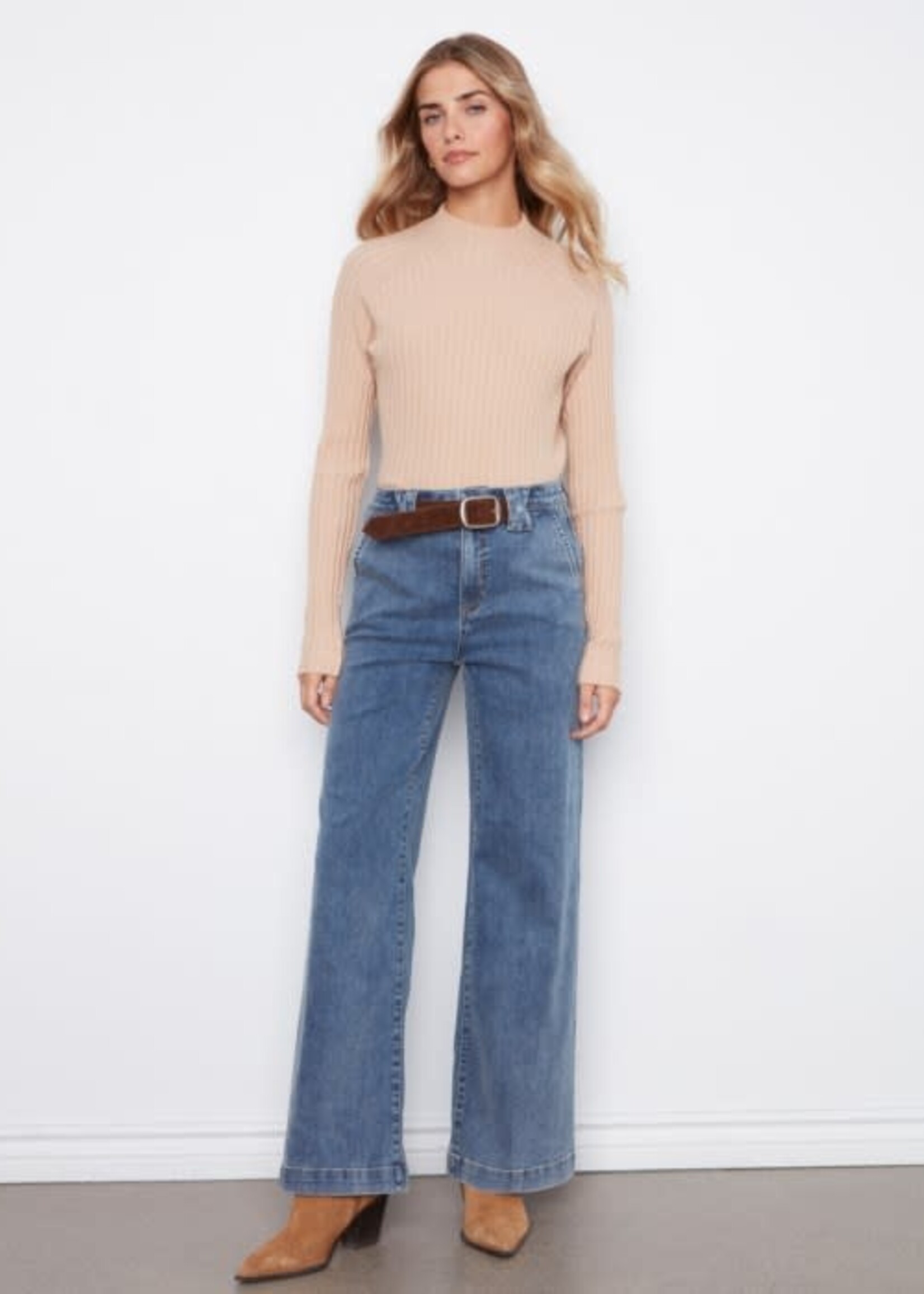 CHARLIE B CHARLIE B-JEANS JAMBE LARGE-C5807