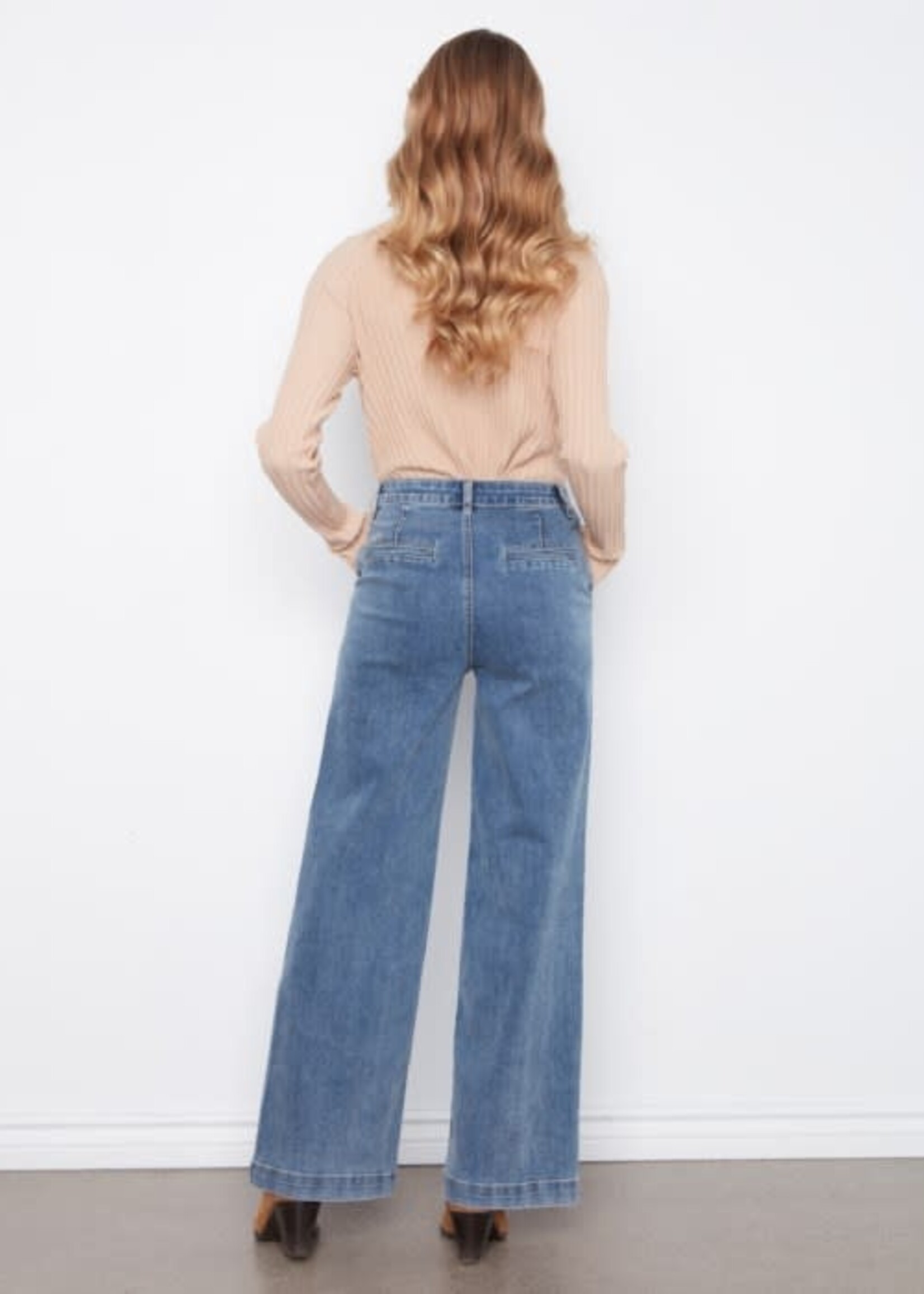CHARLIE B CHARLIE B-JEANS JAMBE LARGE-C5807