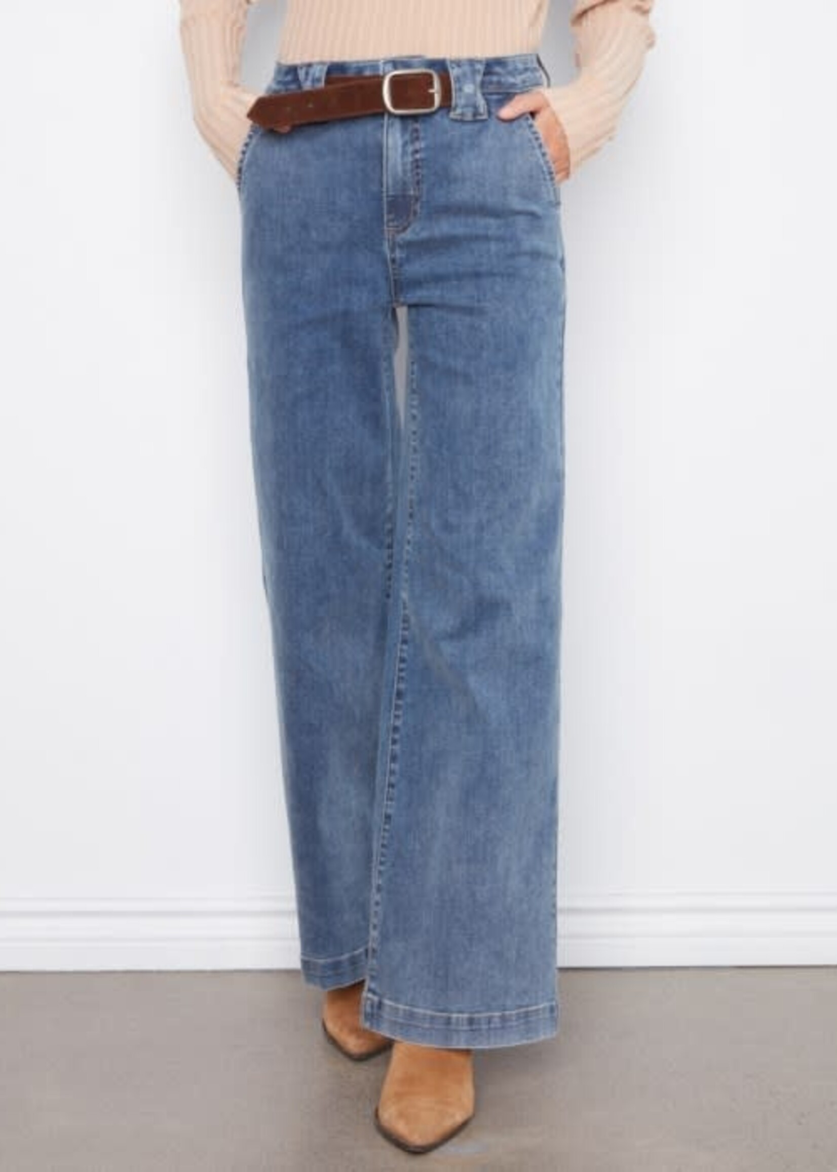 CHARLIE B CHARLIE B-JEANS JAMBE LARGE-C5807