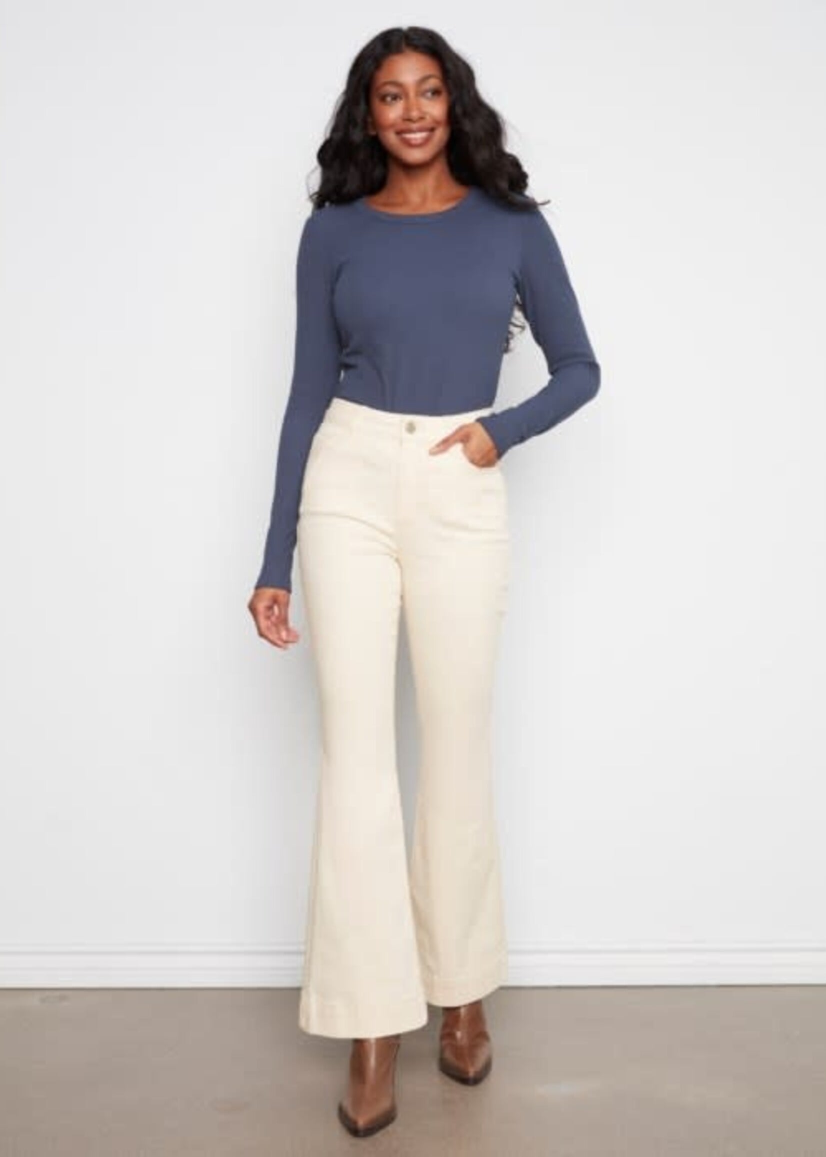 CHARLIE B CHARLIE B-PANTALON ÉVASÉ-C5823