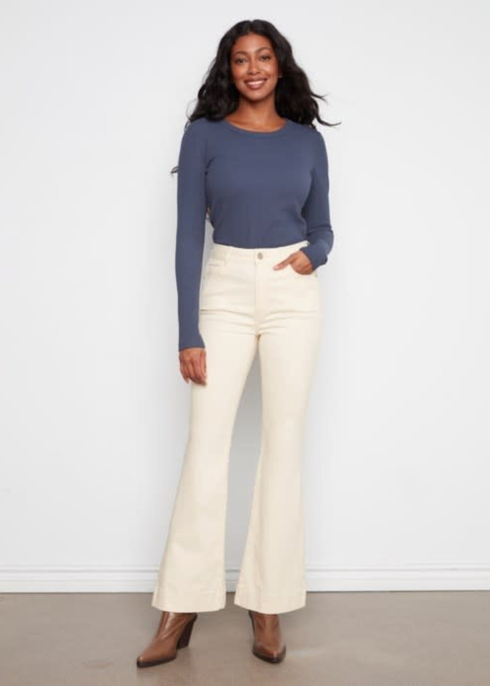 CHARLIE B CHARLIE B-PANTALON ÉVASÉ-C5823