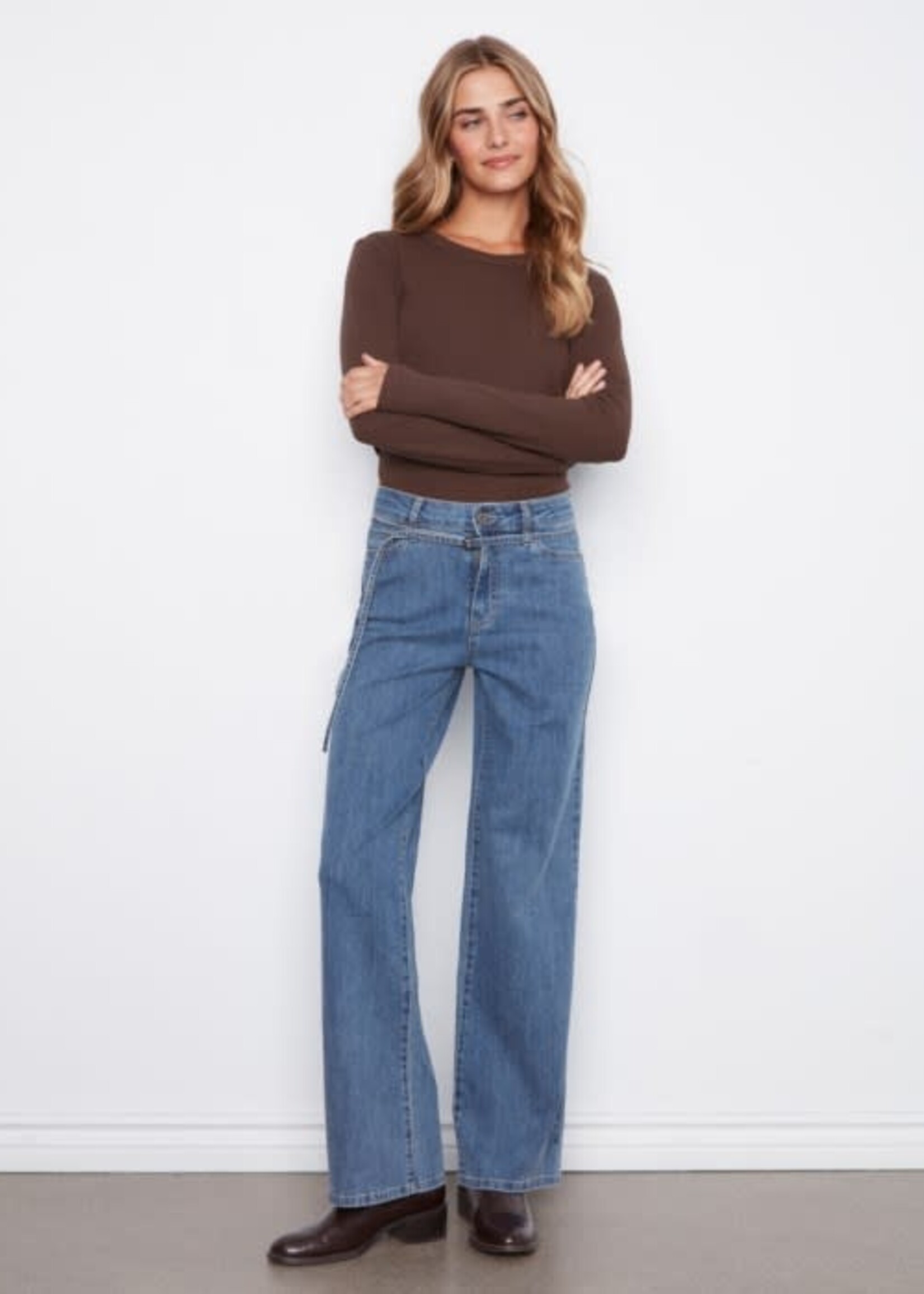 CHARLIE B CHARLIE B-JEANS JAMBE LARGE-C5815