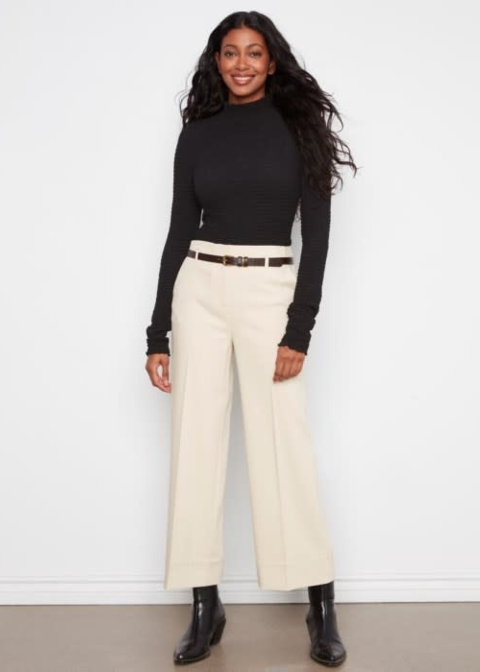 CHARLIE B CHARLIE B-PANTALON JAMBE LARGE-C5809