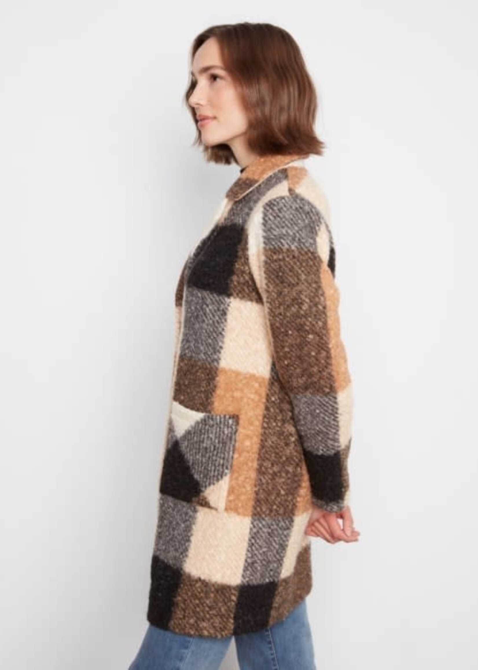 CHARLIE B CHARLIE B-MANTEAU À CARREAUX-C6141ZR