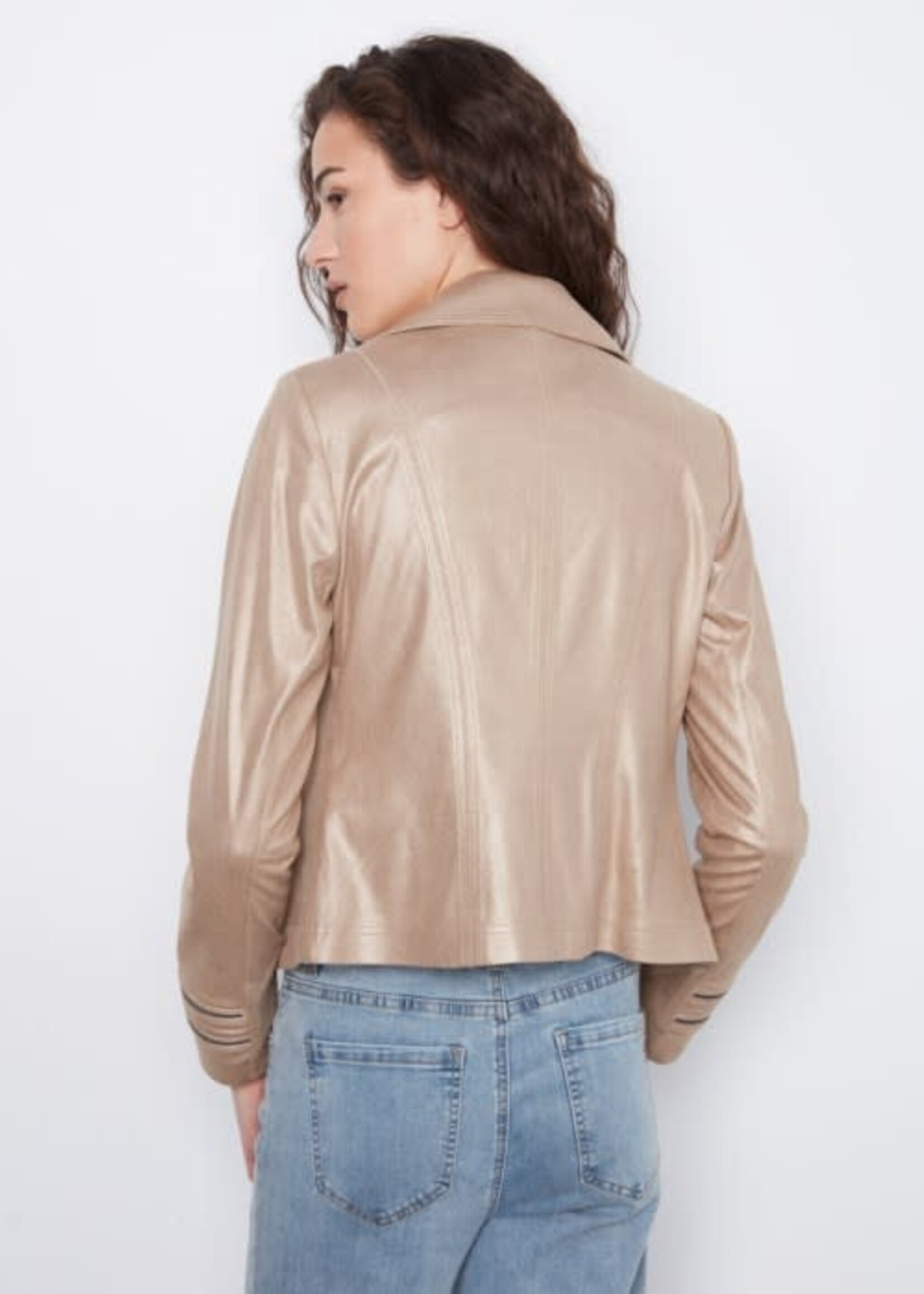 CHARLIE B CHARLIE B-VESTE EN SIMILICUIR-C6231YR