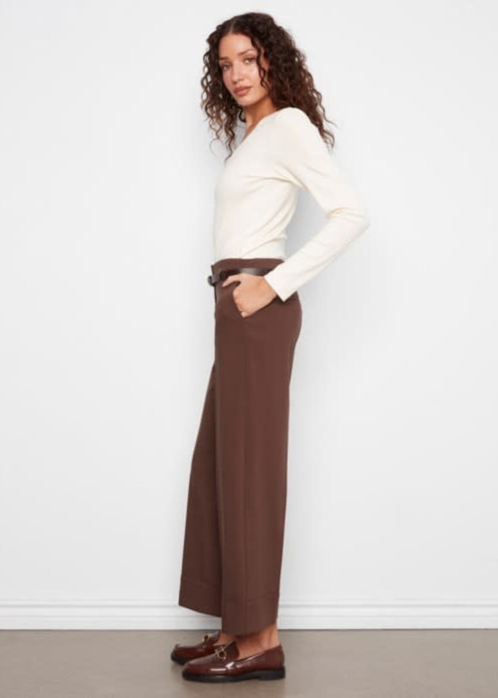 CHARLIE B CHARLIE B-PANTALON JAMBE LARGE-C5809