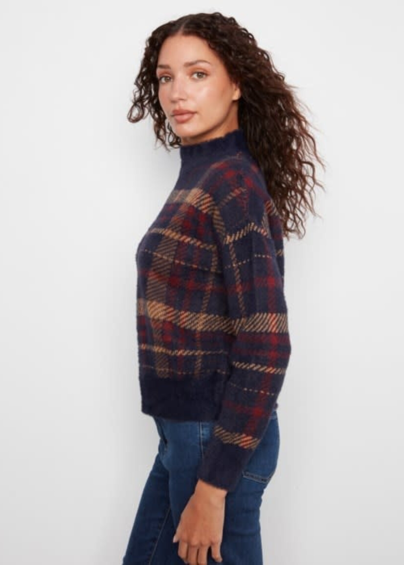 CHARLIE B CHARLIE B-PULL À CARREAUX-C2910QR