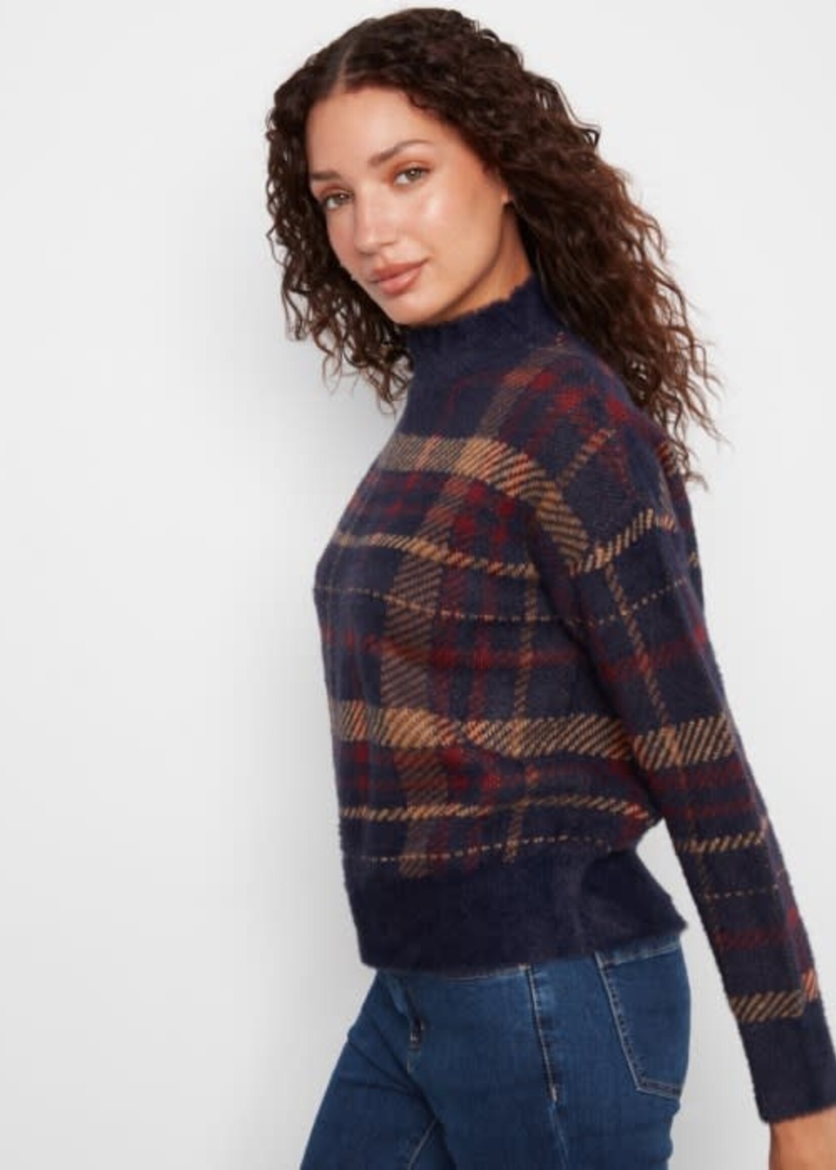 CHARLIE B CHARLIE B-PULL À CARREAUX-C2910QR