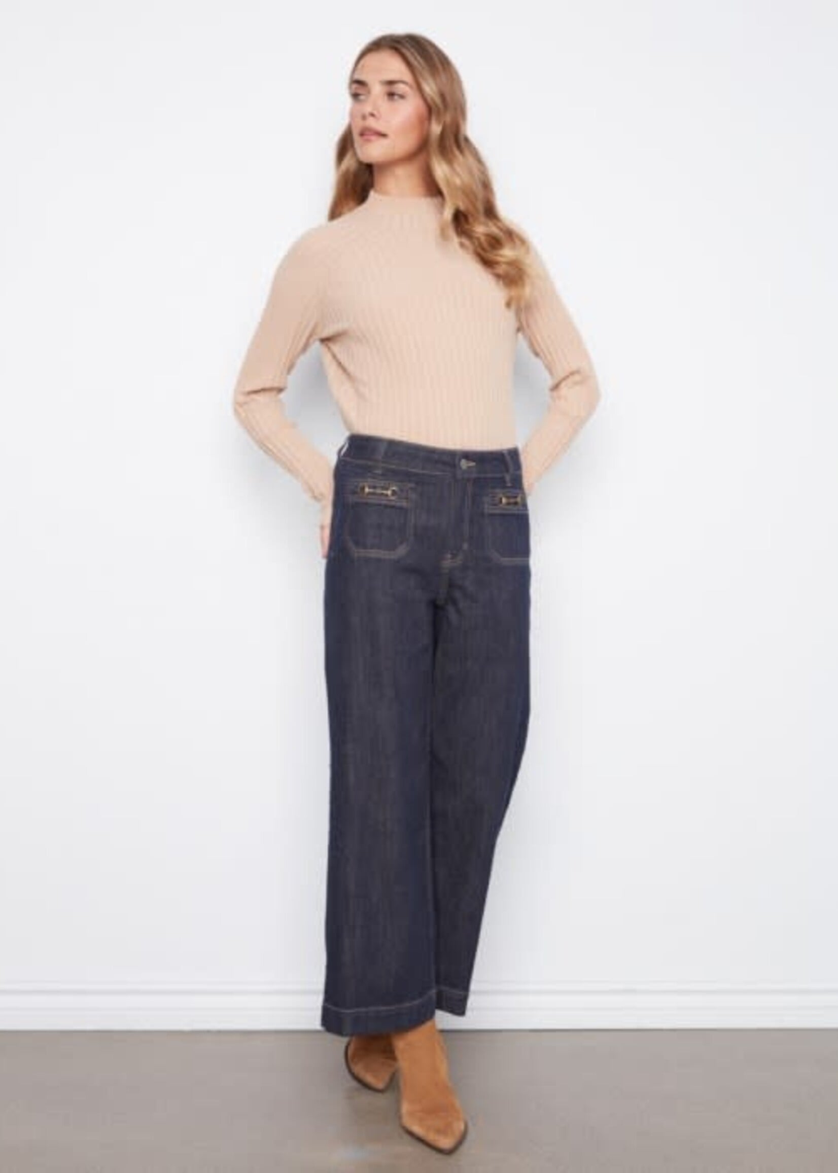 CHARLIE B CHARLIE B-JEANS JAMBES LARGE-C5538D