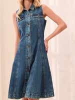 TRIBAL FASHION TRIBAL-ROBE EN DENIM-6281O