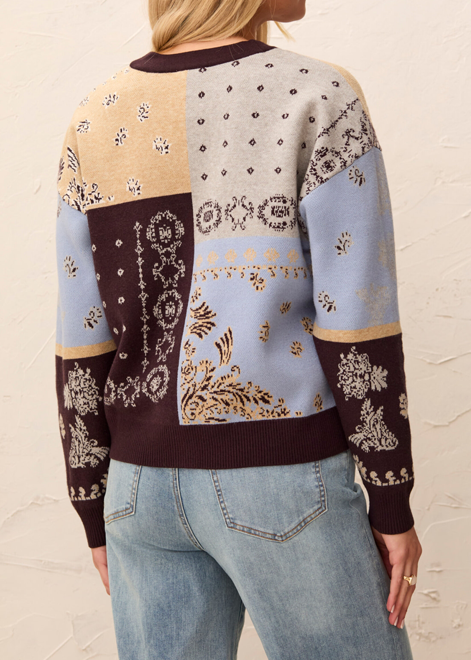 TRIBAL FASHION TRIBAL-CARDIGAN À MOTIFS-6322O