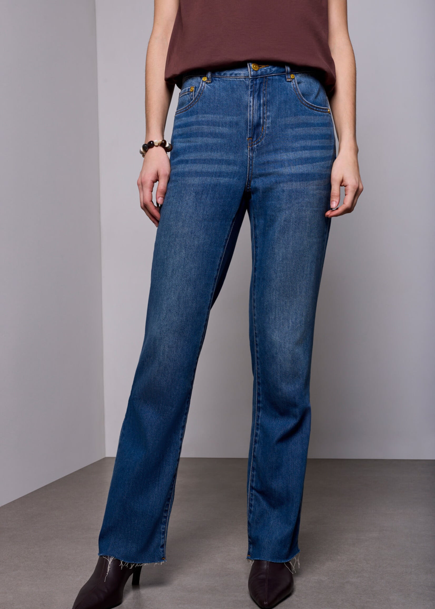 TRIBAL FASHION TRIBAL-JEANS JAMBE DROITE SOPHIA-6070O