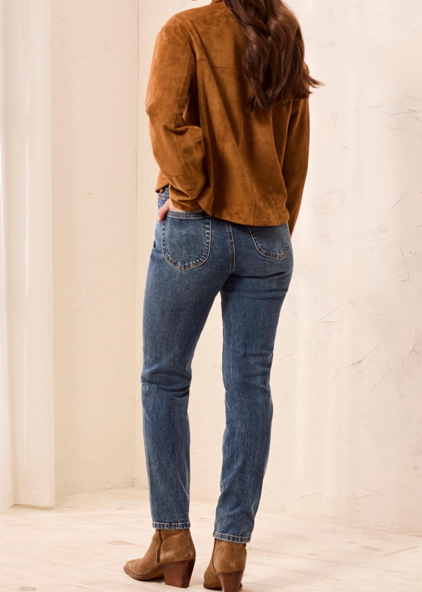 TRIBAL FASHION TRIBAL-JEANS JAMBE ÉTROITE AUDREY-6247O