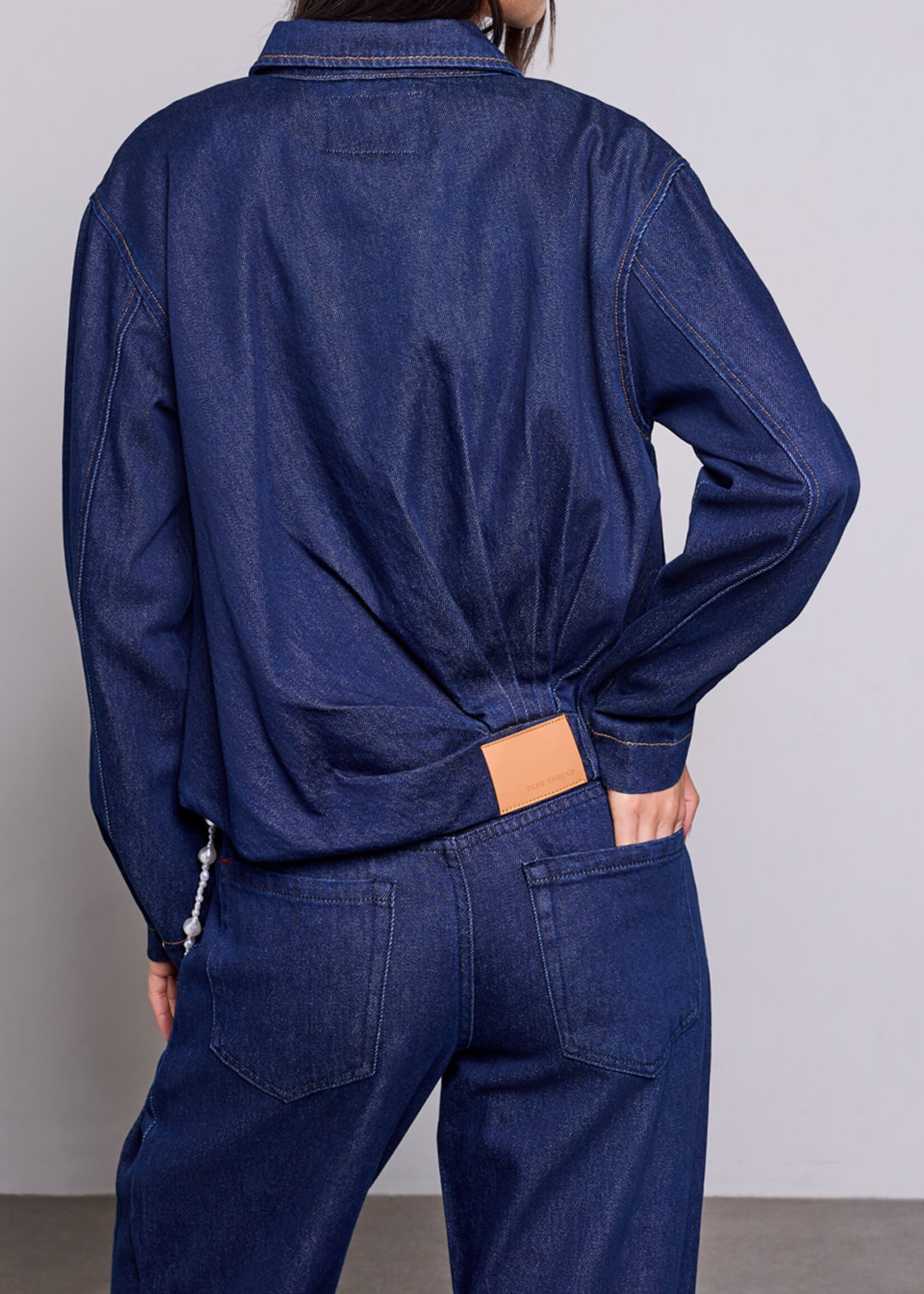 TRIBAL FASHION TRIBAL-BLOUSE EN JEANS-6313O-1122-2077