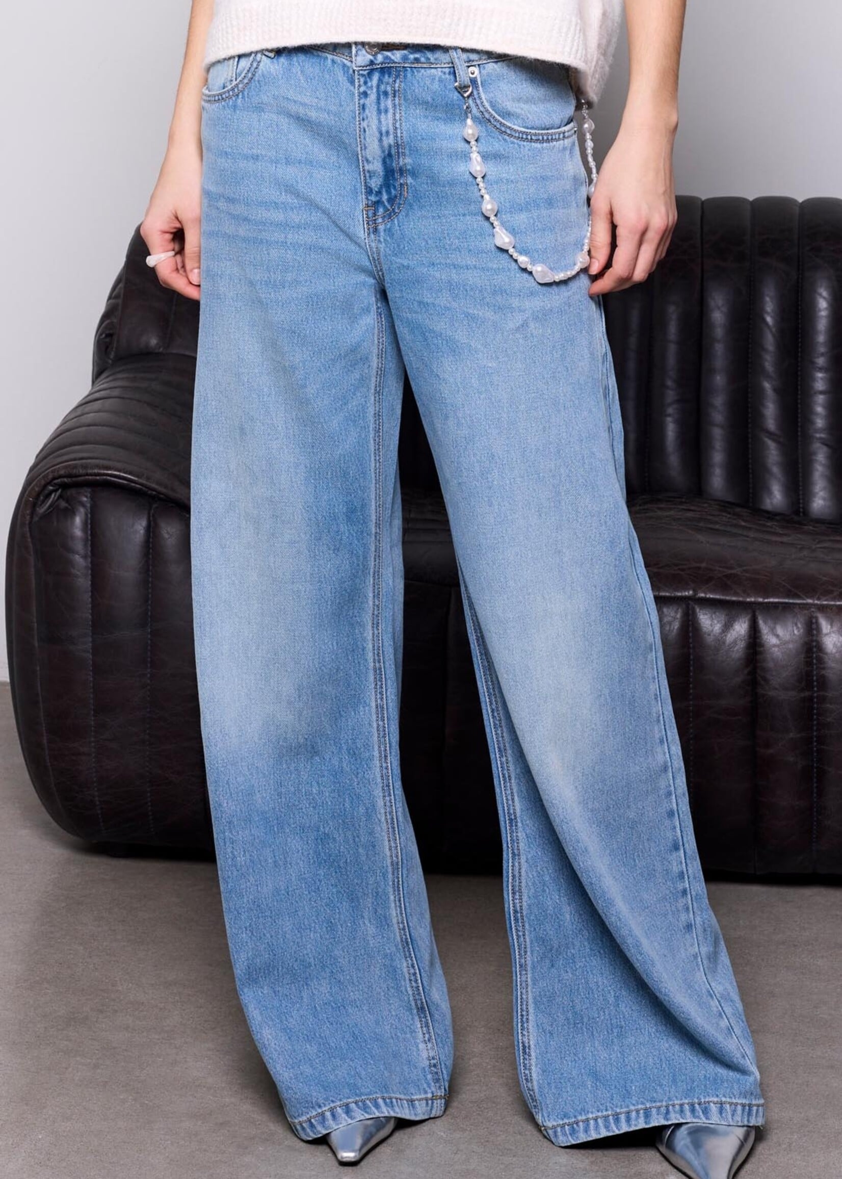 TRIBAL FASHION TRIBAL-JEANS JAMBE LARGE AUDREY-6314O