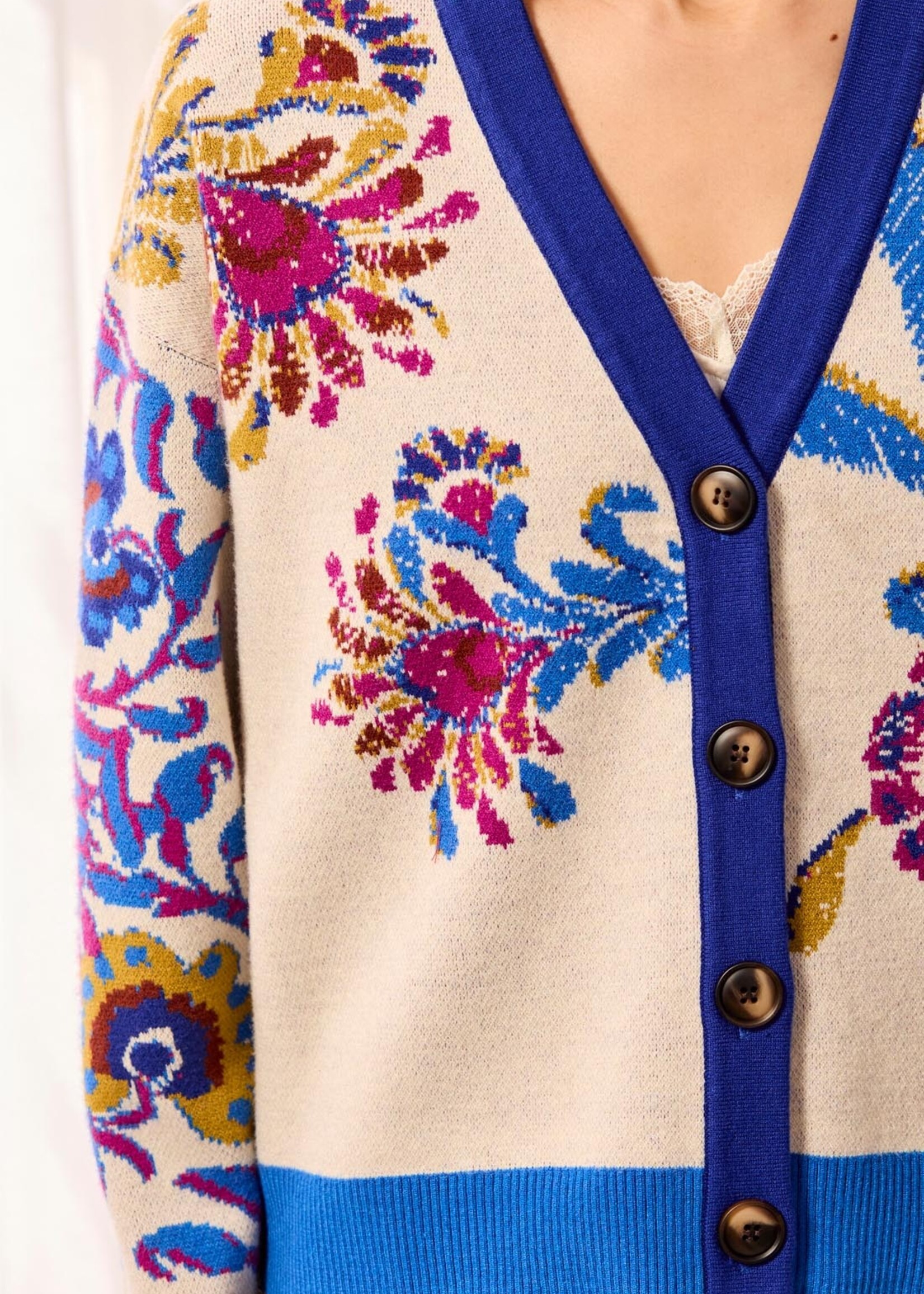 TRIBAL FASHION TRIBAL-CARDIGAN À MOTIFS-6322O