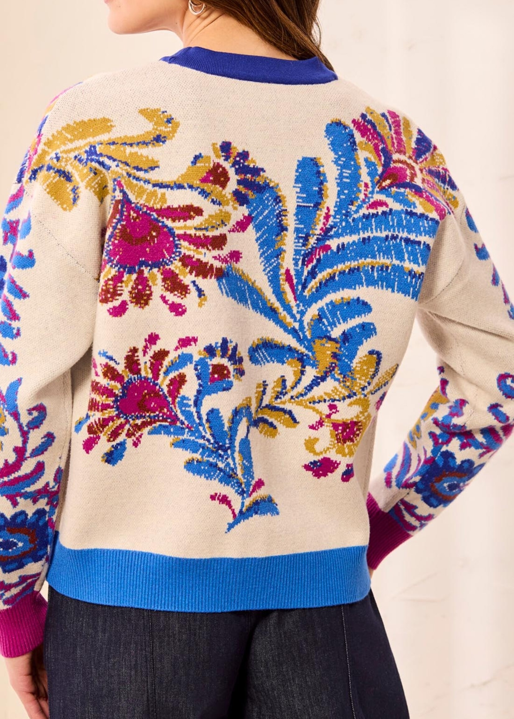 TRIBAL FASHION TRIBAL-CARDIGAN À MOTIFS-6322O