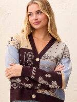 TRIBAL FASHION TRIBAL-CARDIGAN À MOTIFS-6322O