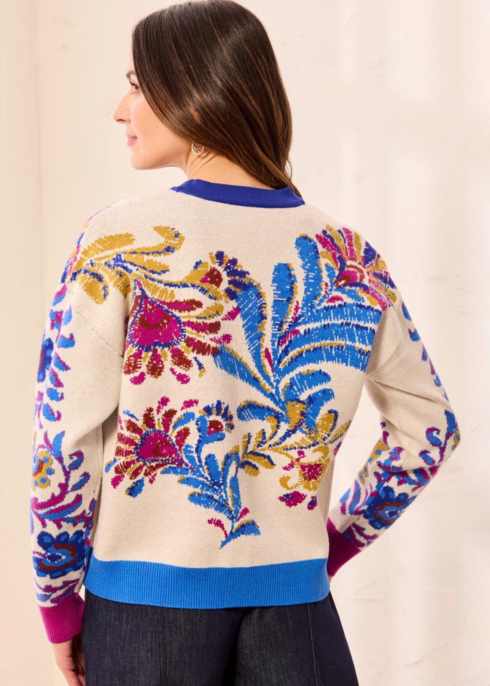 TRIBAL FASHION TRIBAL-CARDIGAN À MOTIFS-6322O