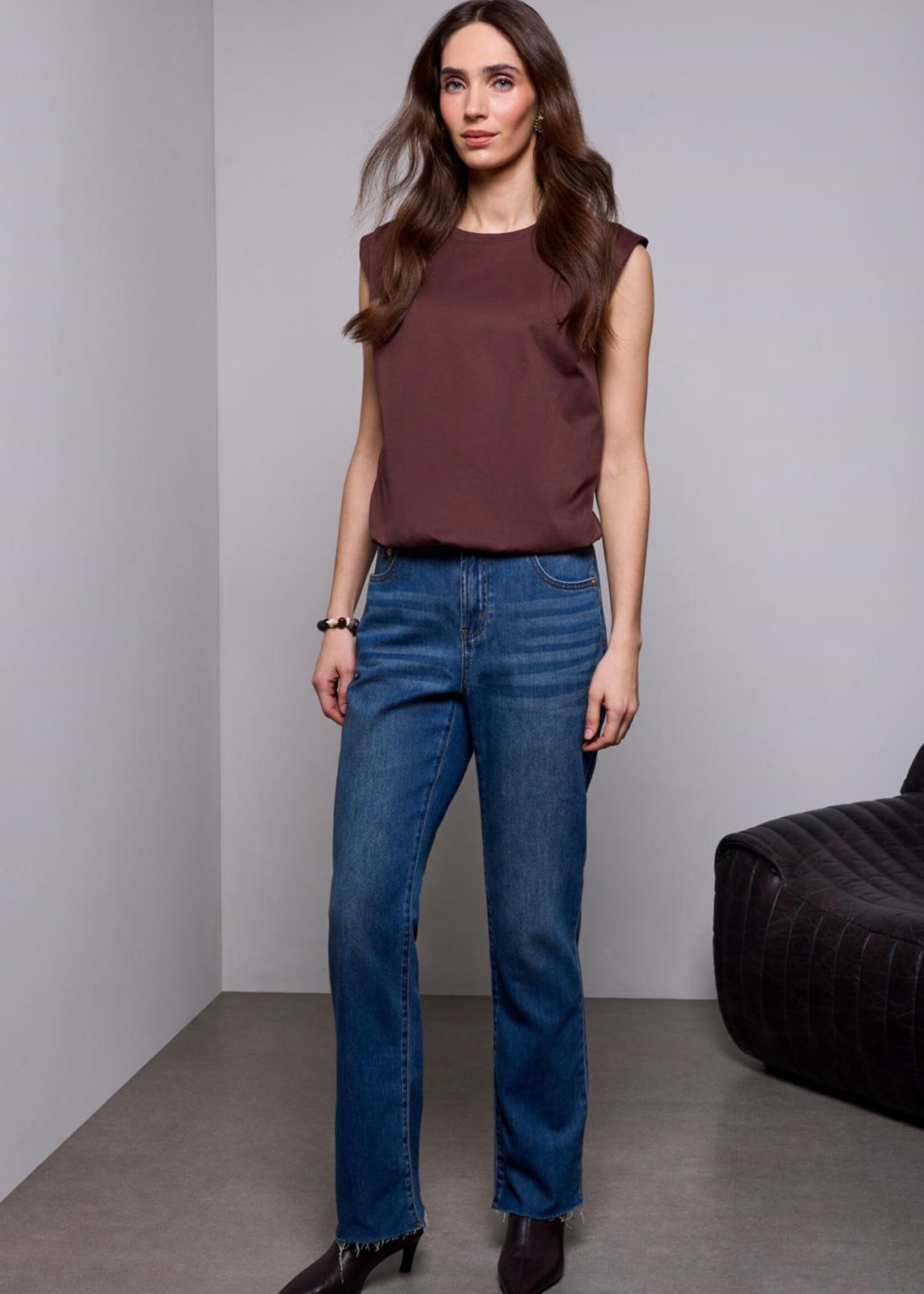 TRIBAL FASHION TRIBAL-JEANS JAMBE DROITE SOPHIA-6070O