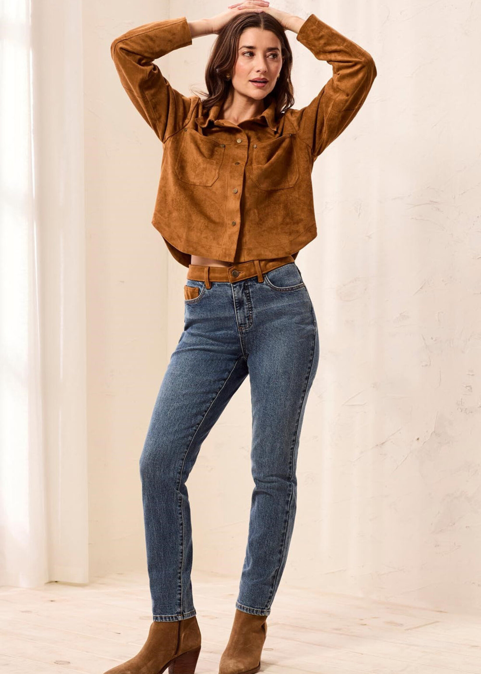 TRIBAL FASHION TRIBAL-JEANS JAMBE ÉTROITE AUDREY-6247O