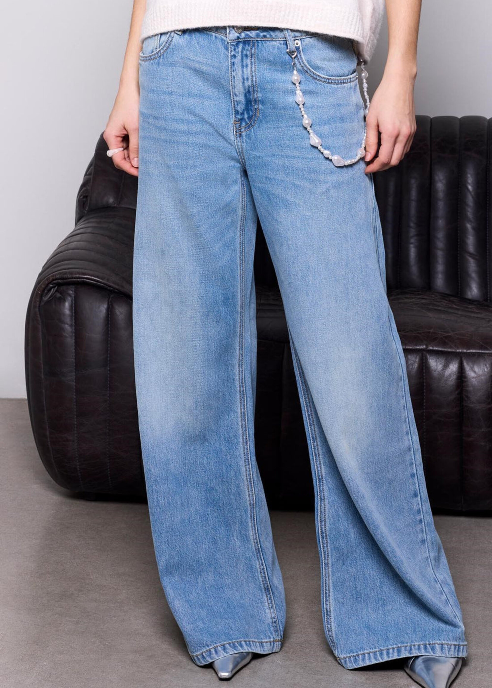 TRIBAL FASHION TRIBAL-JEANS JAMBE LARGE AUDREY-6314O