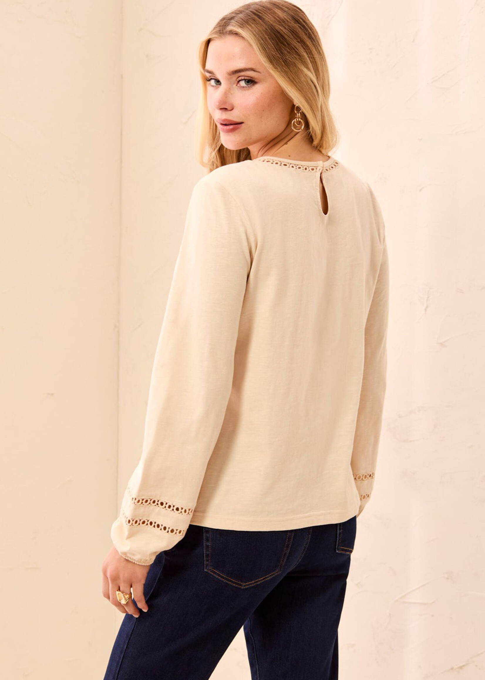 TRIBAL FASHION TRIBAL-BLOUSE À MANCHES LONGUES-3252O