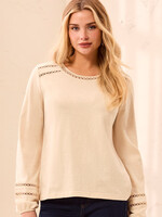 TRIBAL FASHION TRIBAL-BLOUSE À MANCHES LONGUES-3252O