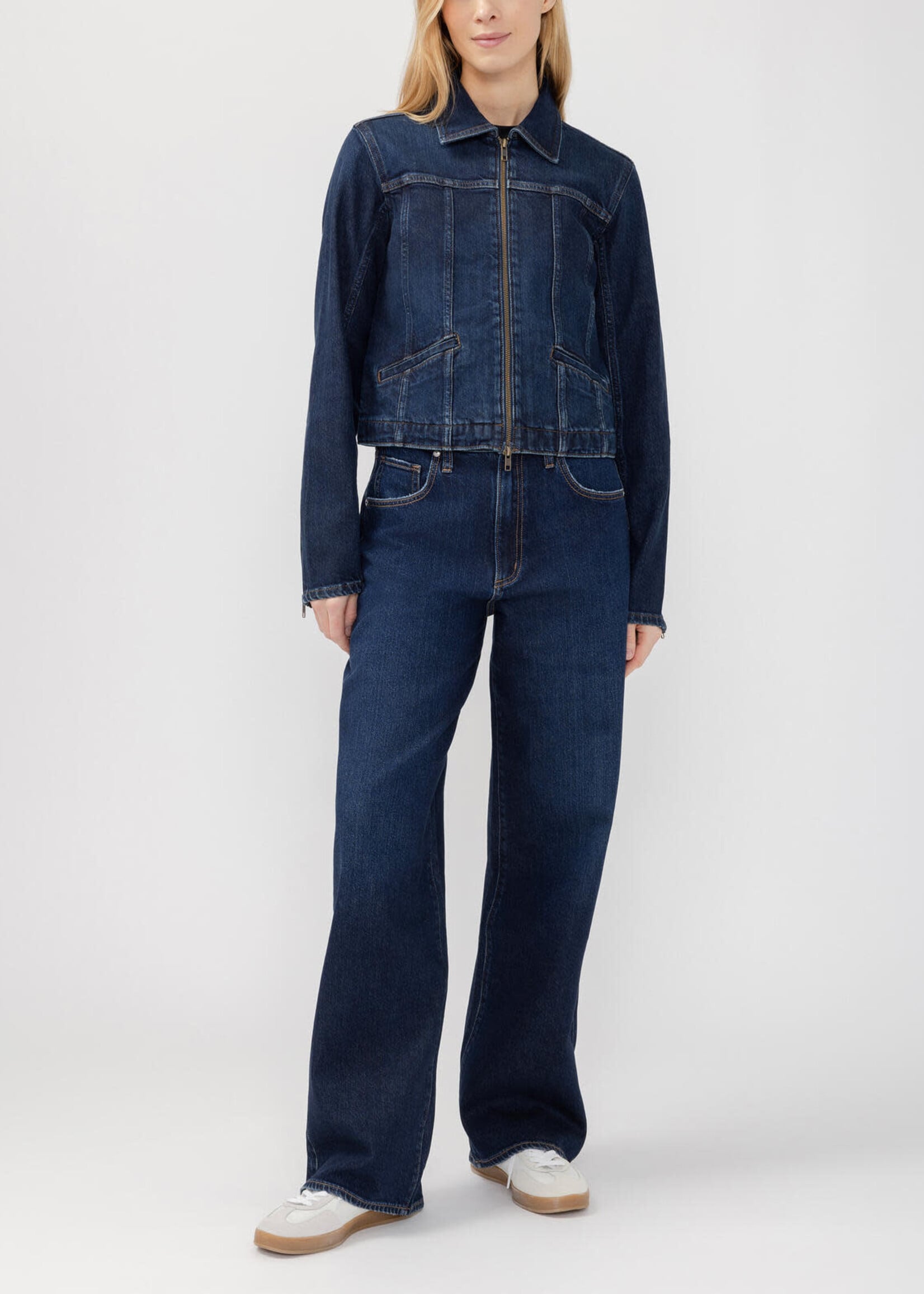 SILVER JEANS SILVER JEANS-DENIM MOTO JACKET-LJ0046HDR425