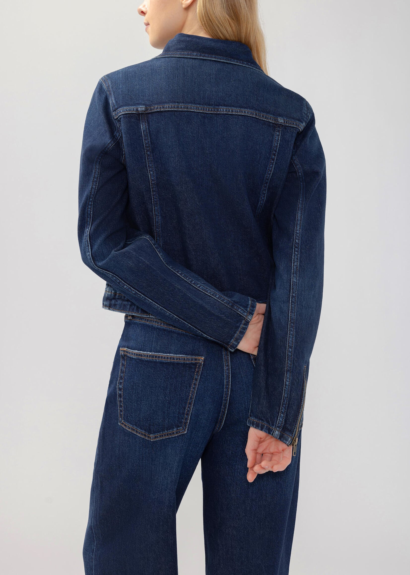 SILVER JEANS SILVER JEANS-DENIM MOTO JACKET-LJ0046HDR425