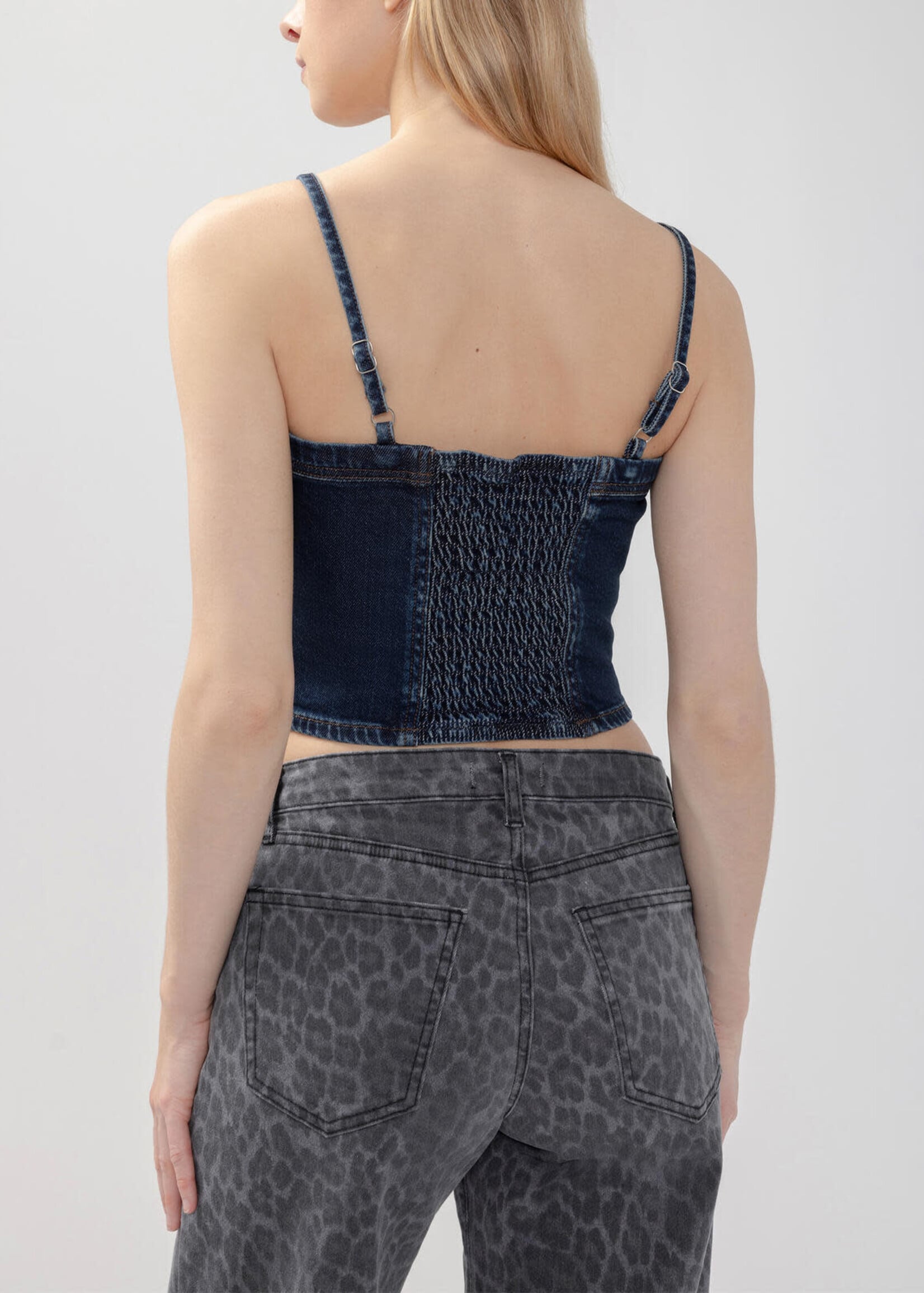 SILVER JEANS SILVER JEANS-DENIM CROP TOP-LT3009ADM421