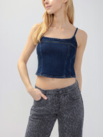 SILVER JEANS SILVER JEANS-DENIM CROP TOP-LT3009ADM421