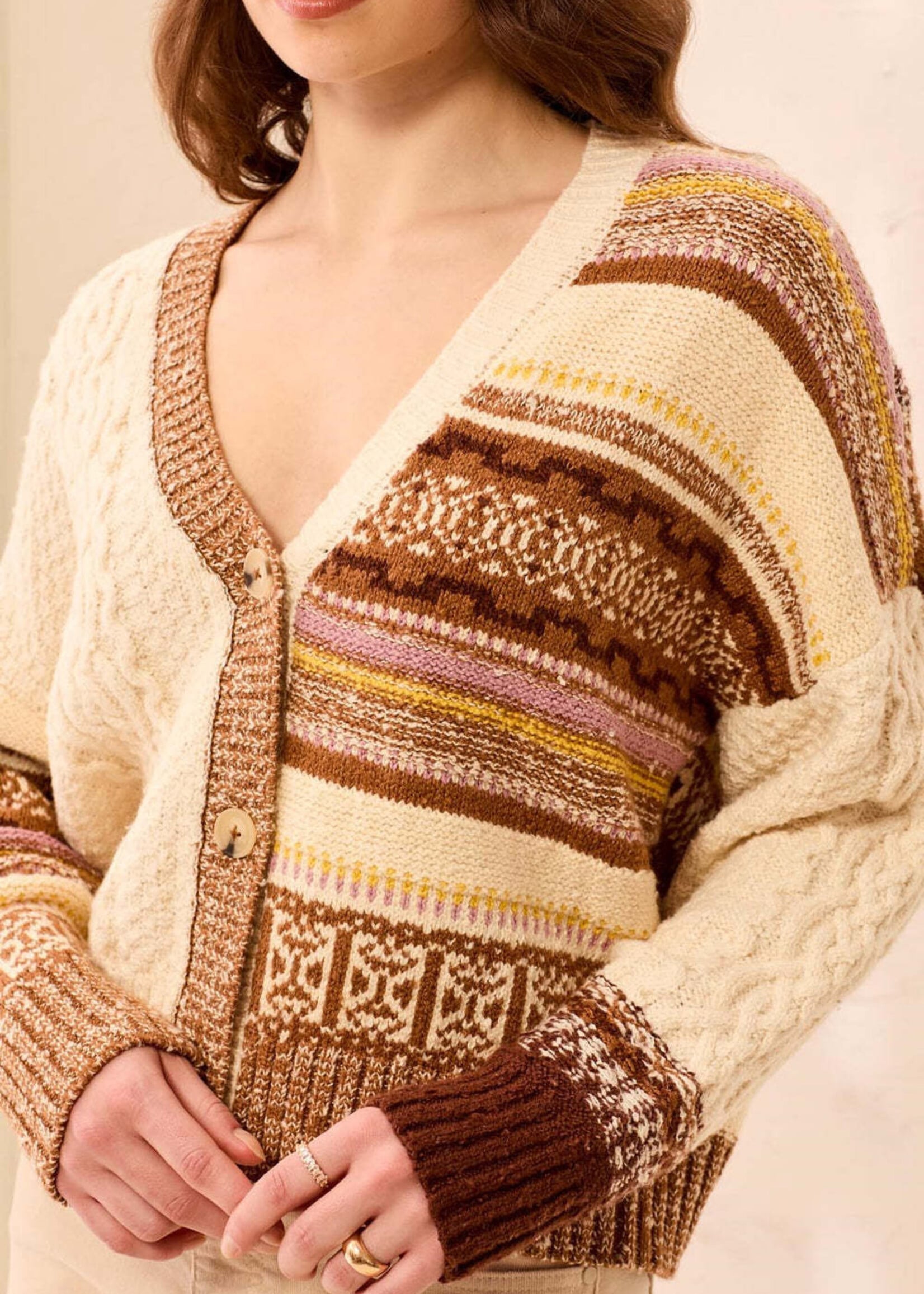 TRIBAL FASHION TRIBAL-CARDIGAN-6022O