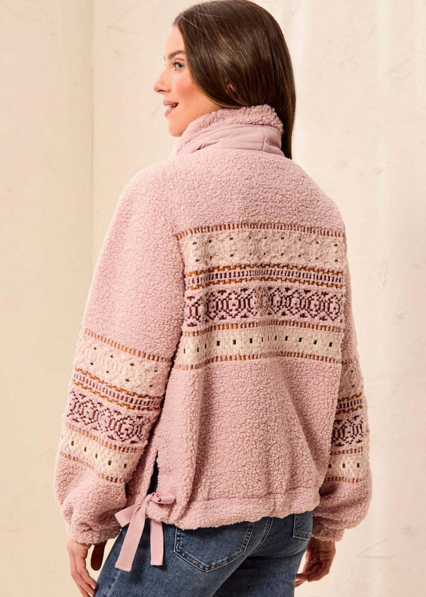 TRIBAL FASHION TRIBAL-MANTEAU EN SHERPA-6310O