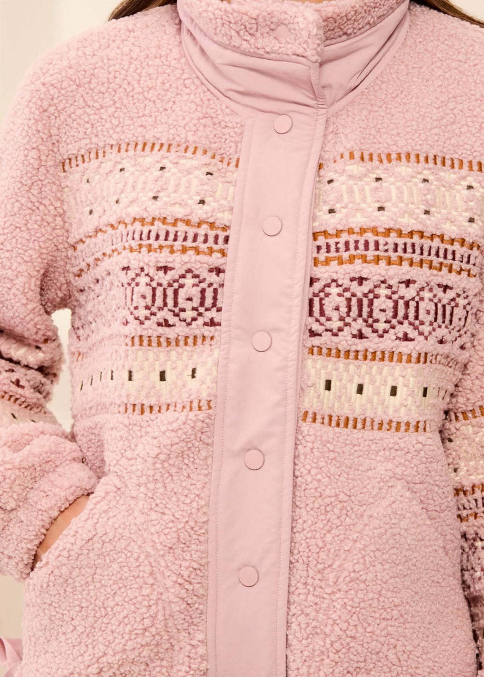 TRIBAL FASHION TRIBAL-MANTEAU EN SHERPA-6310O
