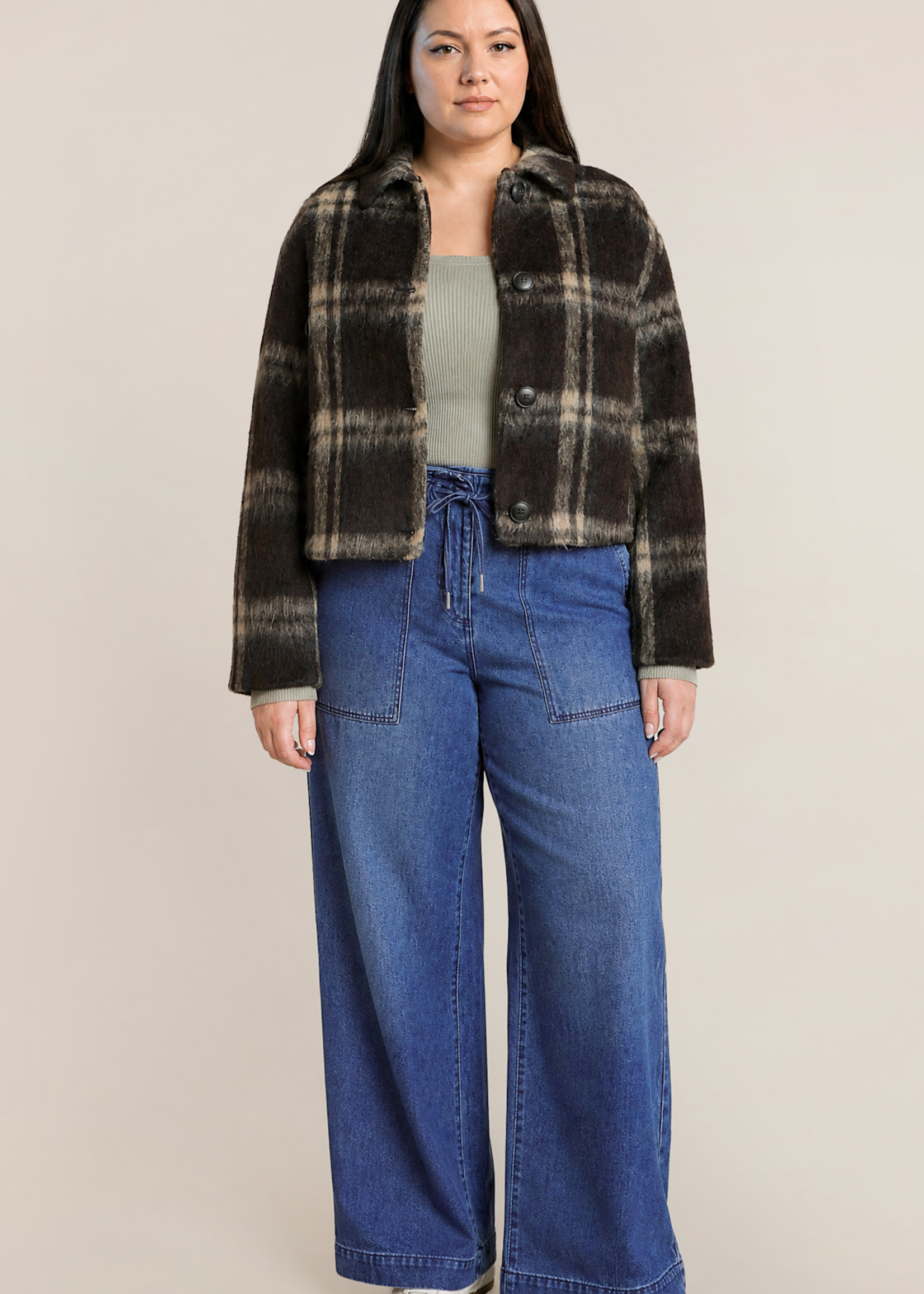DEX PLUS DEX PLUS-PANTALON DENIM JAMBE LARGE-2875252DP