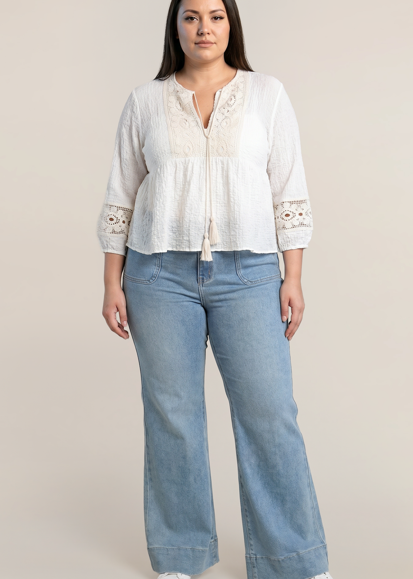 DEX PLUS DEX PLUS-BLOUSE EN CROCHET-2873703DP