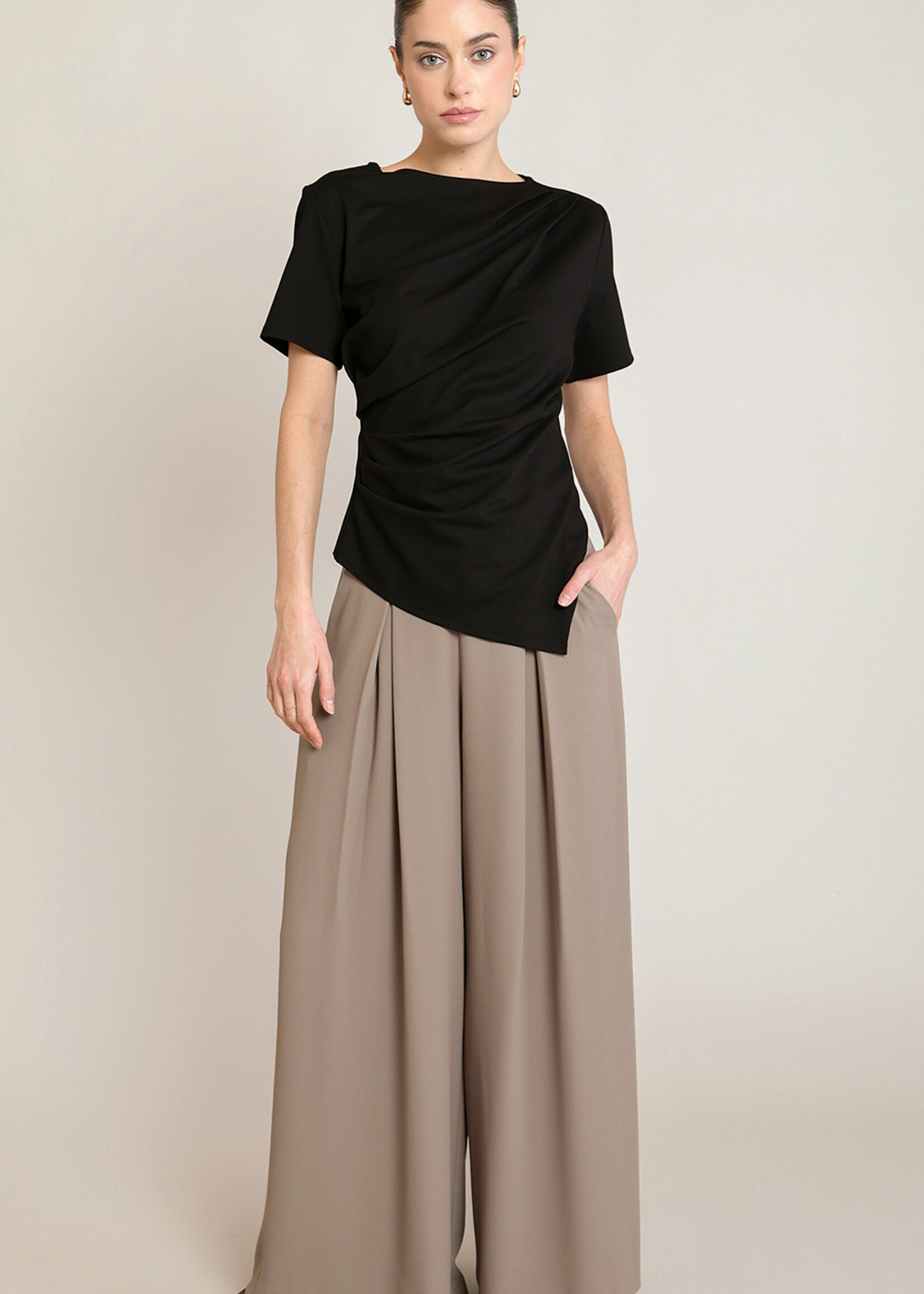 BLACK TAPE BLACK TAPE-T-SHIRT ASYMÉTIQUE-2824004T