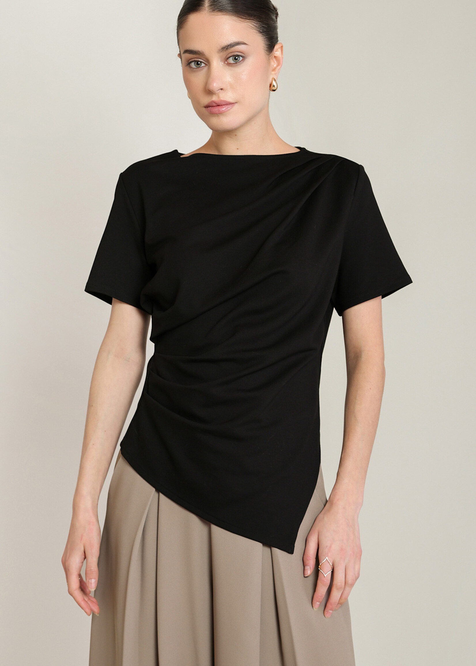 BLACK TAPE BLACK TAPE-T-SHIRT ASYMÉTIQUE-2824004T