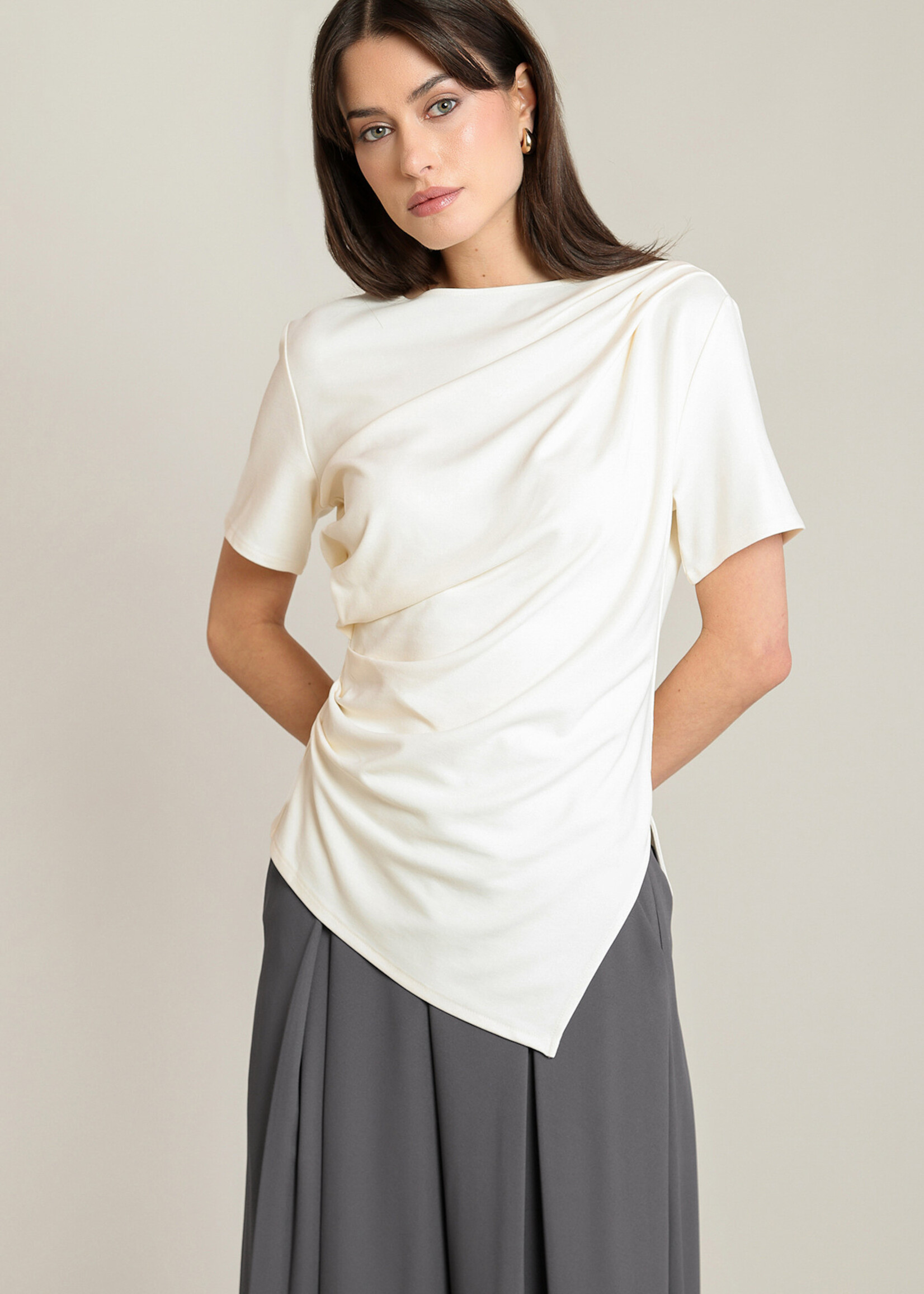 BLACK TAPE BLACK TAPE-T-SHIRT ASYMÉTIQUE-2824004T