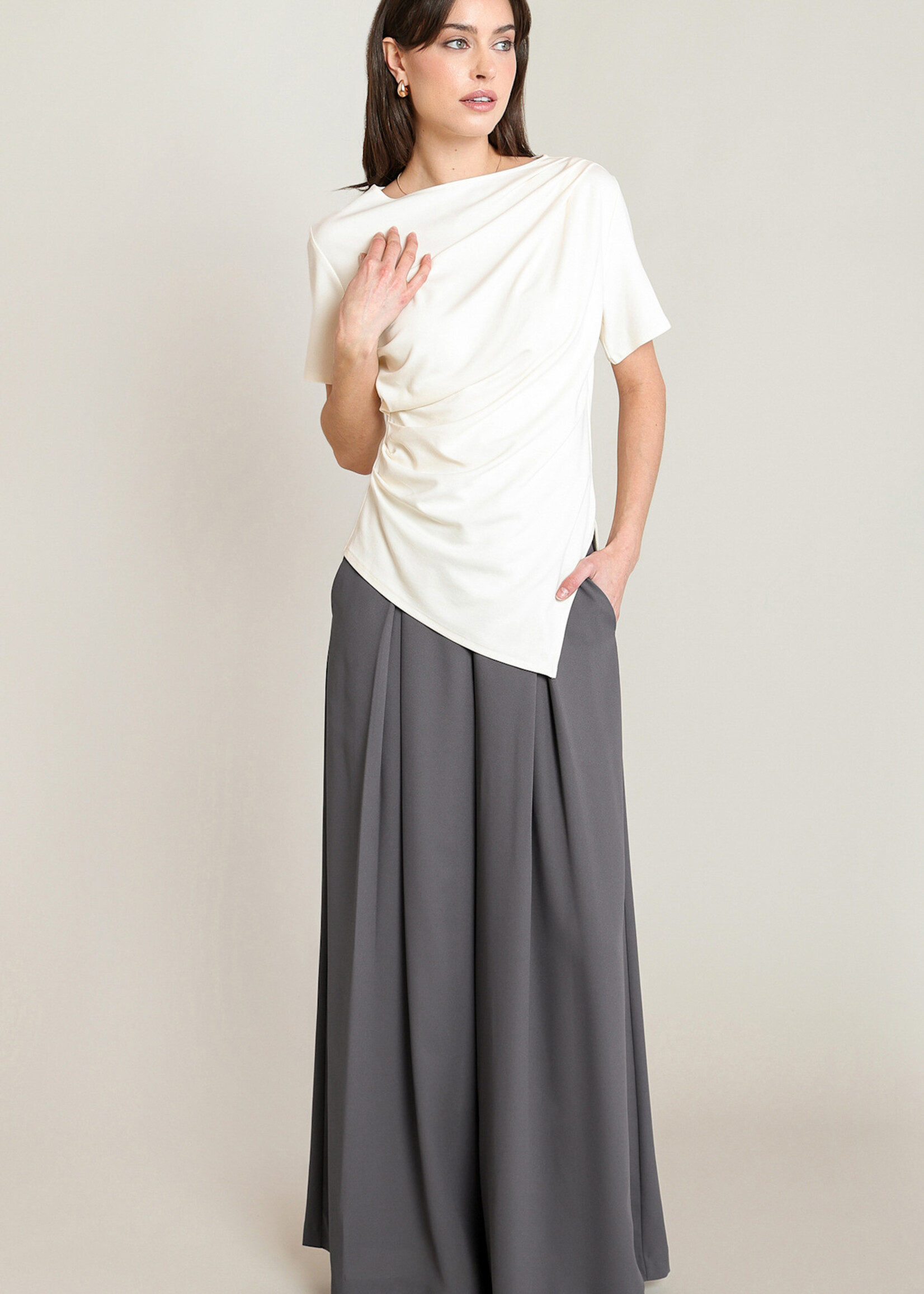 BLACK TAPE BLACK TAPE-T-SHIRT ASYMÉTIQUE-2824004T